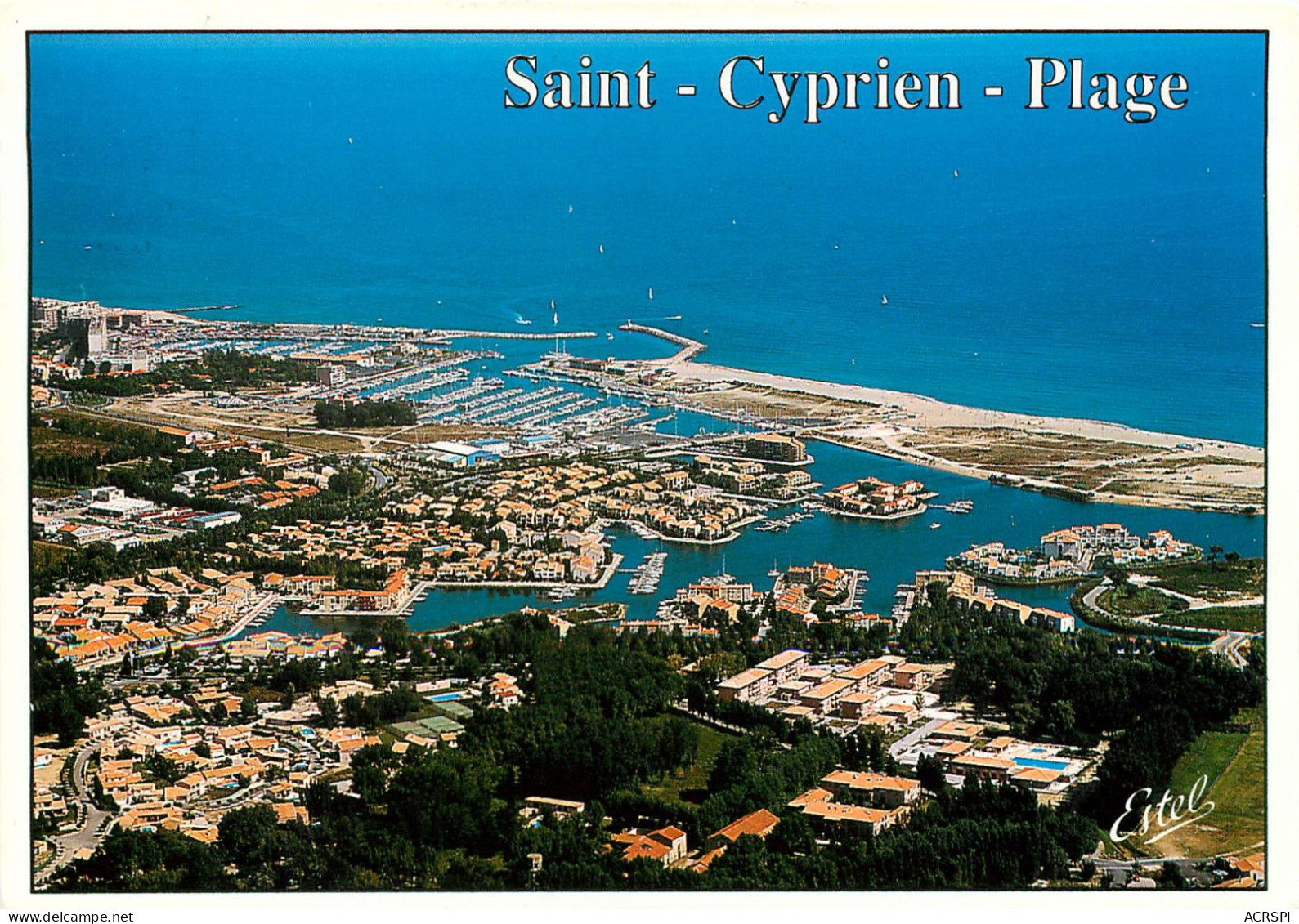 PYRENEES ORIENTALES ST CYPRIEN PLAGE  LES CAPELLANS ET LE PORT (scan Recto-verso) KEVREN0360 - Saint Cyprien