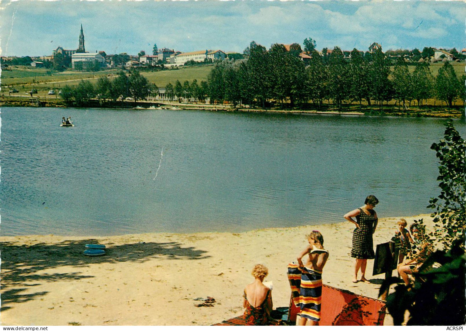 ARDECHE VERNOUS EN VIVARAIS LAC AUX RAMIERS ET LA VILLE  (scan Recto-verso) KEVREN0346 - Vernoux