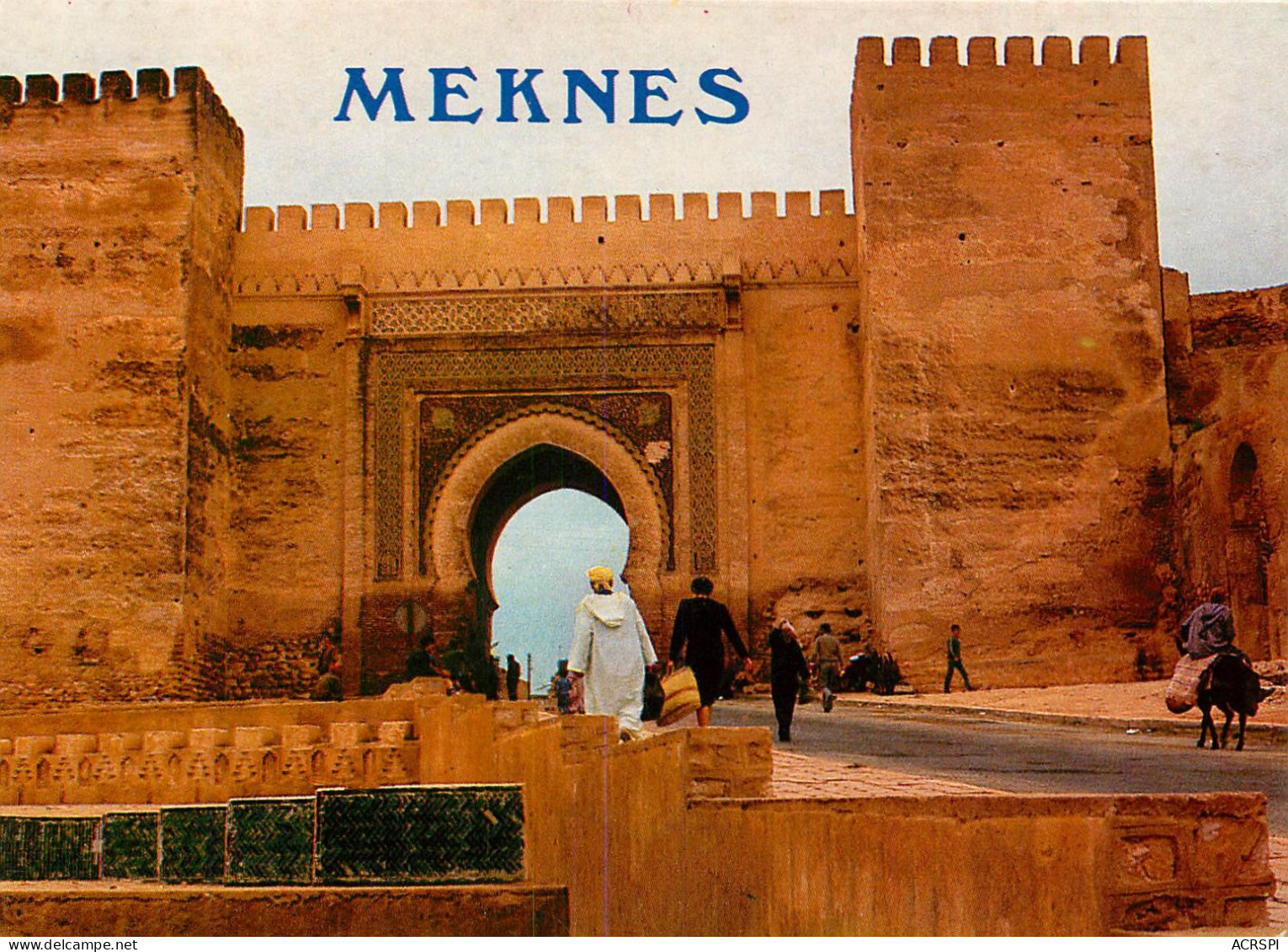 MEKNES PORTE BARDAINE 16 SIECLE  (scan Recto-verso) KEVREN0396 - Meknès