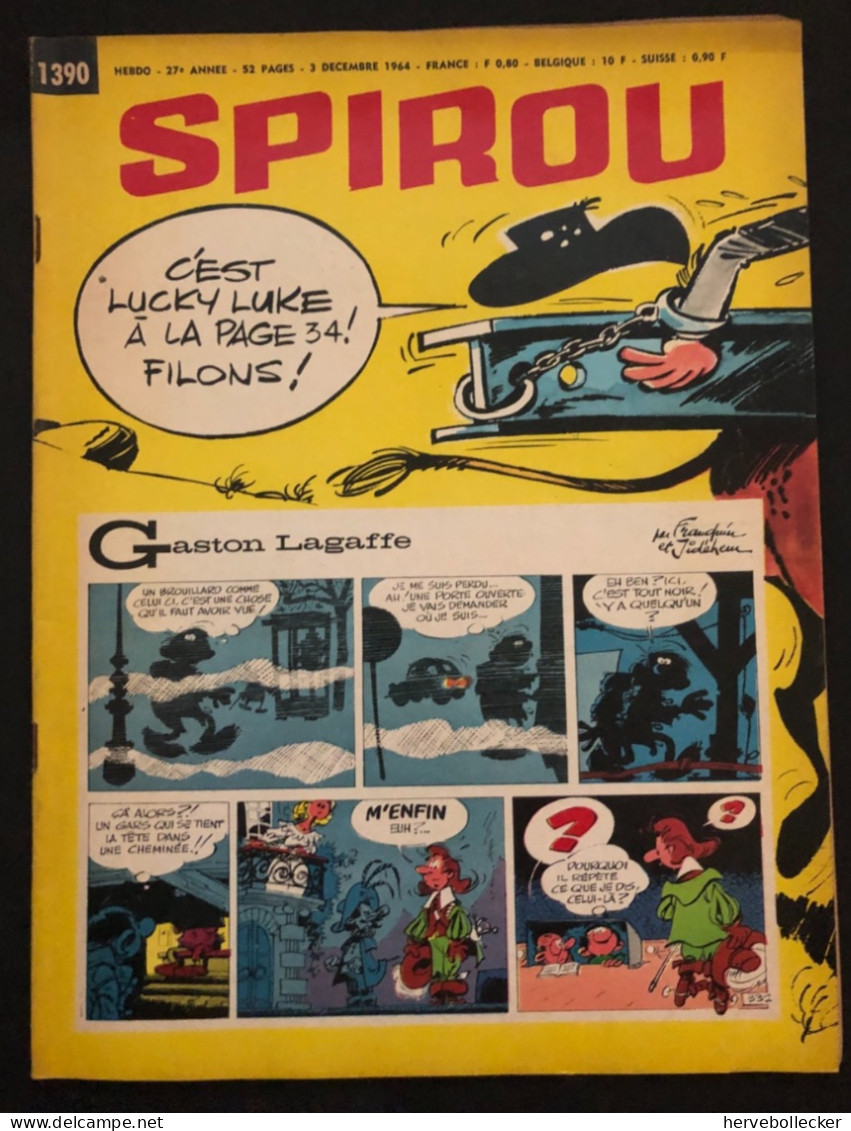 Spirou Hebdomadaire N° 1390 - 1964 - Spirou Magazine