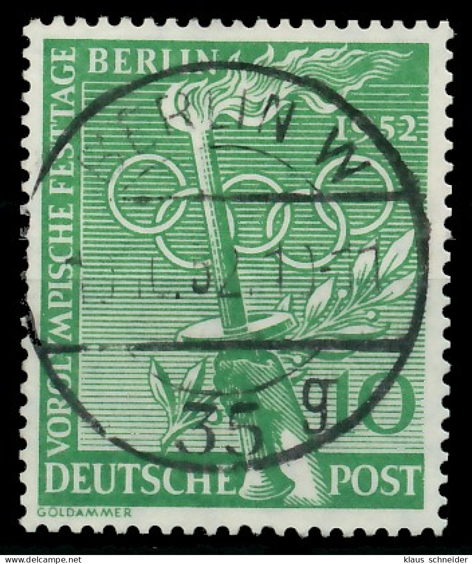 BERLIN 1952 Nr 89 Zentrisch Gestempelt X877852 - Used Stamps