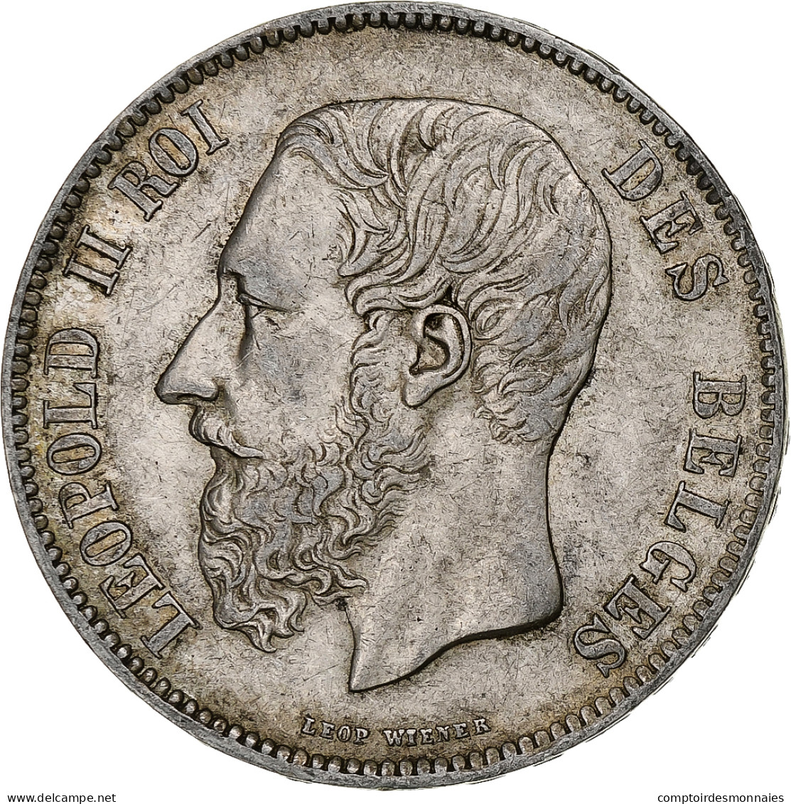 Monnaie, Belgique, Leopold II, 5 Francs, 5 Frank, 1870, Bruxelles, TTB, Argent - 5 Francs