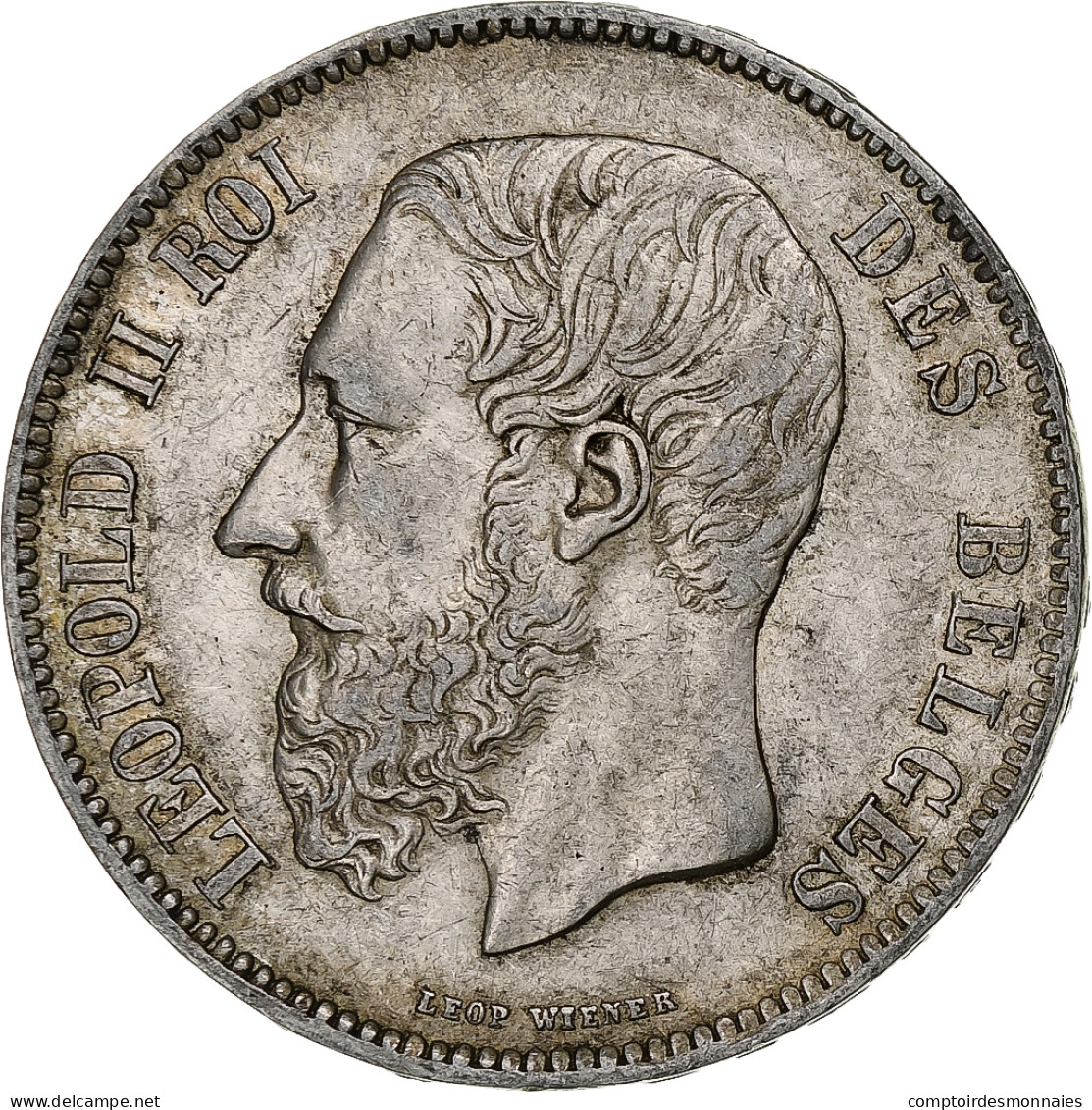 Monnaie, Belgique, Leopold II, 5 Francs, 5 Frank, 1870, Bruxelles, TTB, Argent - 5 Frank