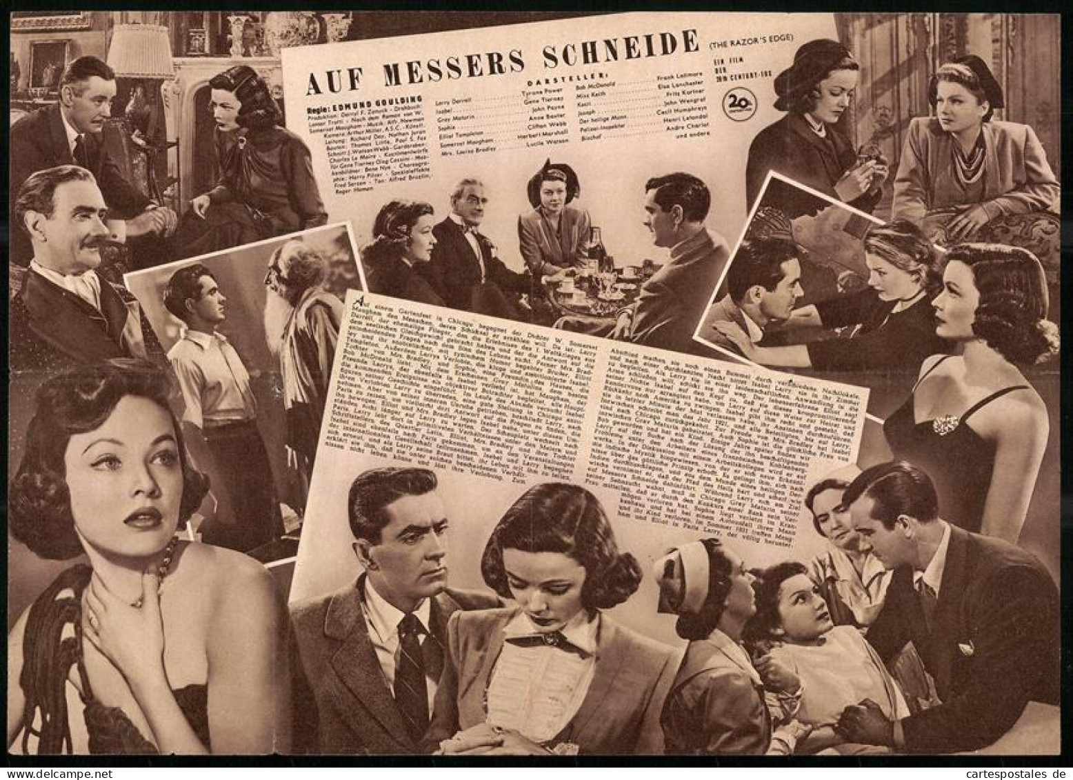 Filmprogramm IFB Nr. 1625, Auf Messers Schneide, Tyrone Power, Gene Tierney, Regie: Edmund Goulding  - Magazines