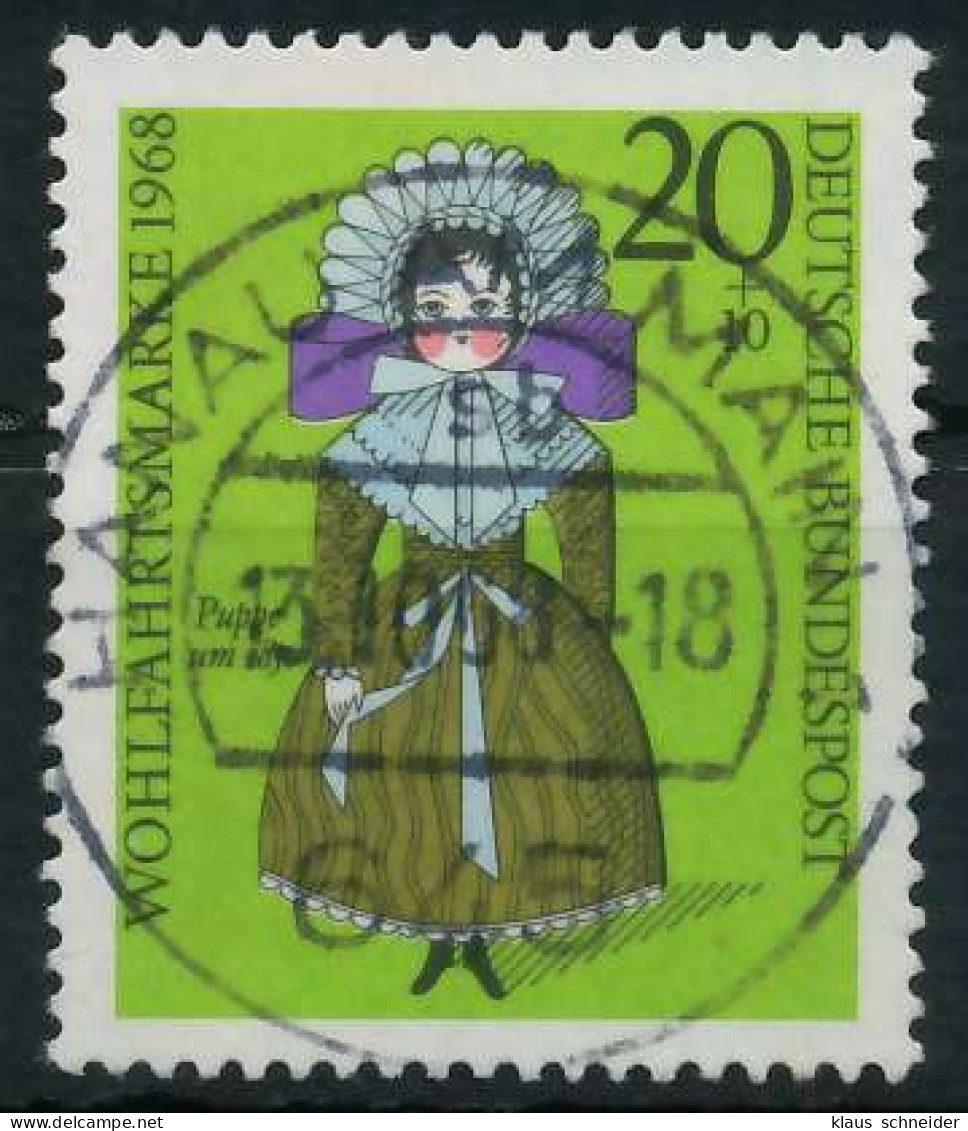 BRD BUND 1968 Nr 572 Zentrisch Gestempelt X6A34F2 - Used Stamps