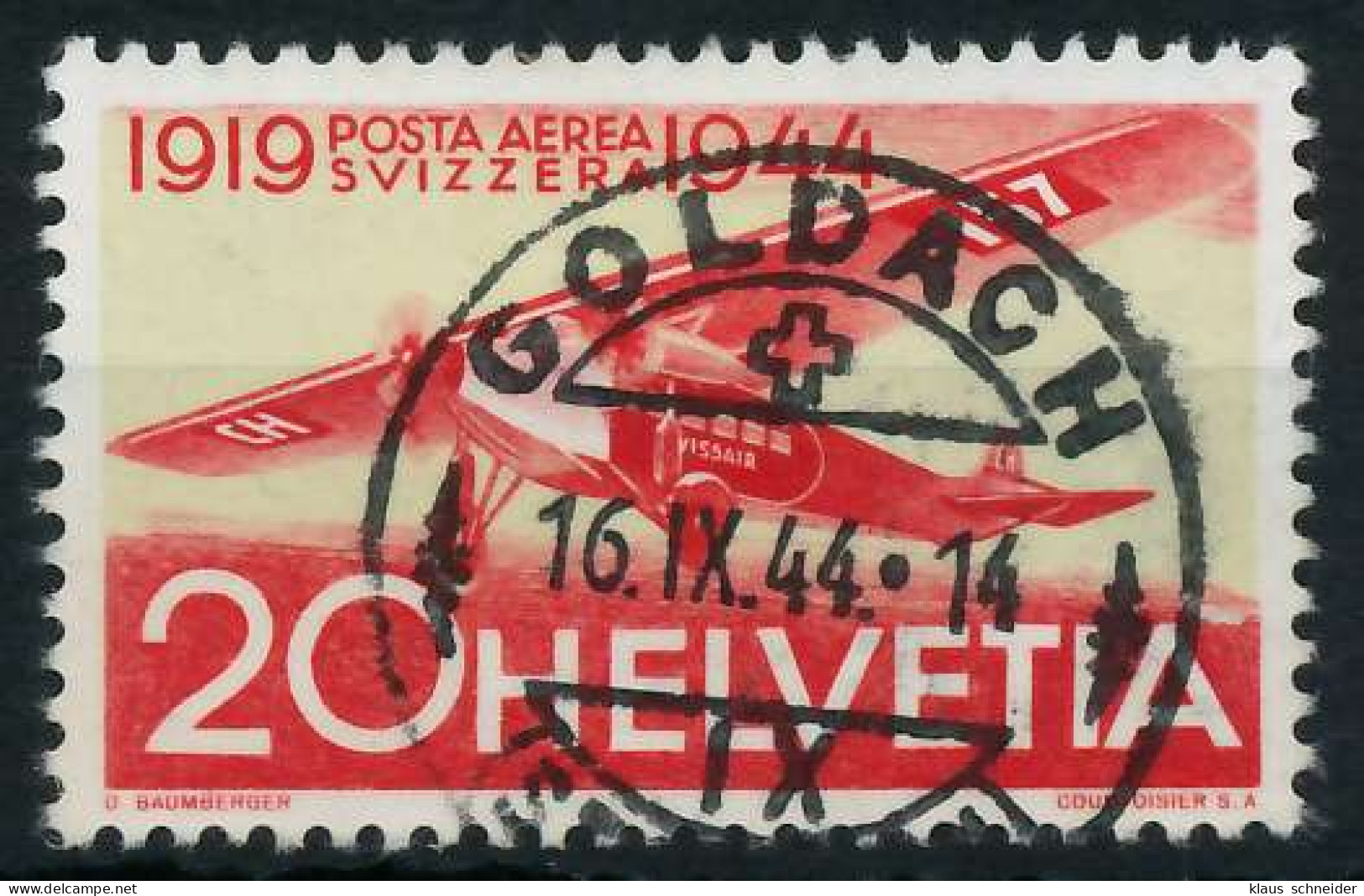 SCHWEIZ FLUGMARKEN Nr 436 Zentrisch Gestempelt X6B60EE - Used Stamps