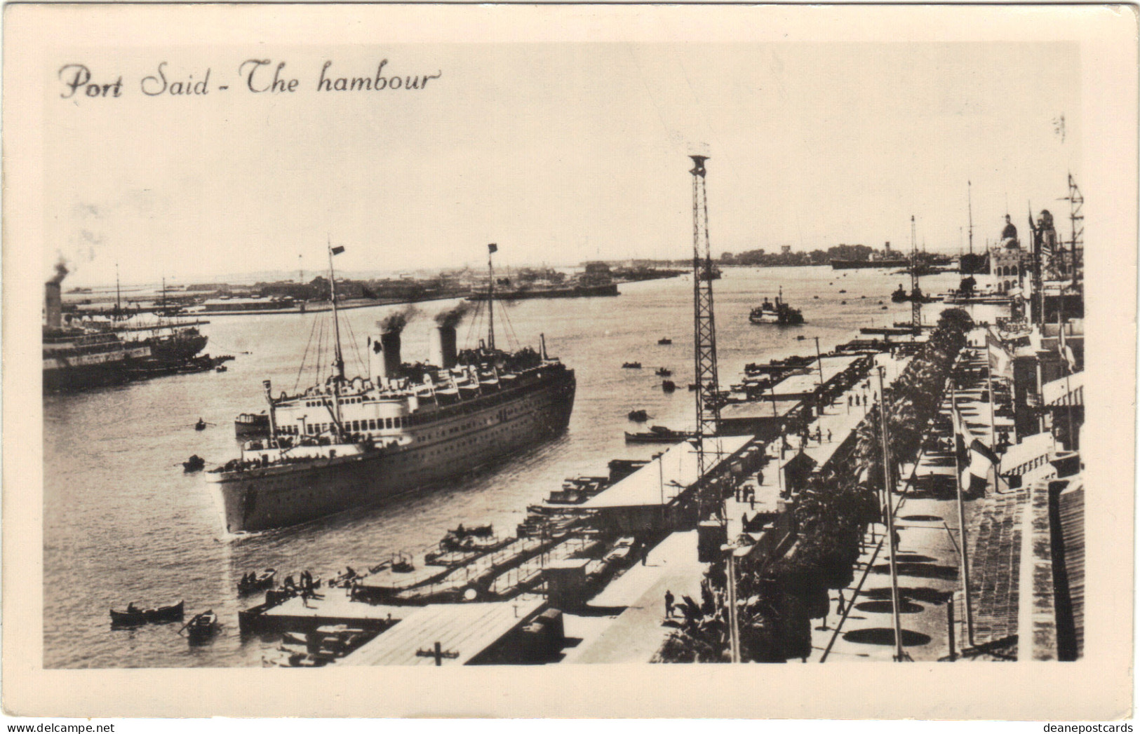 Egypt - Port Said The Harbour - Autres & Non Classés