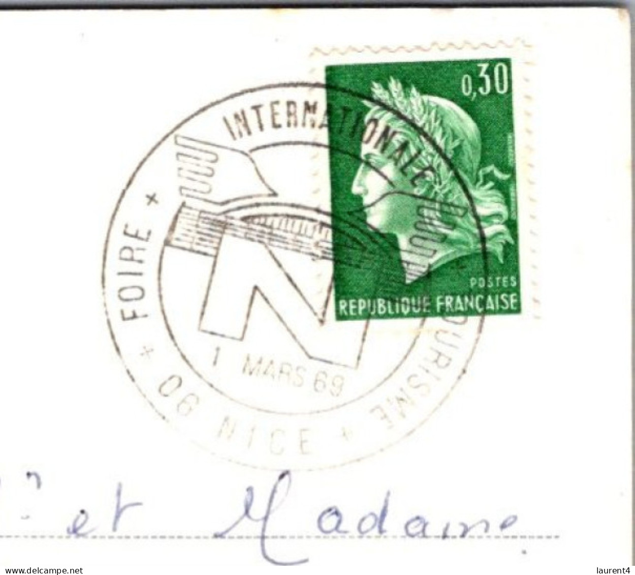 10-4-2024 (1 Z 31) France (posted With Special FOIRE De NICE Postmark 1969) La Côte D'Azur - Provence-Alpes-Côte D'Azur