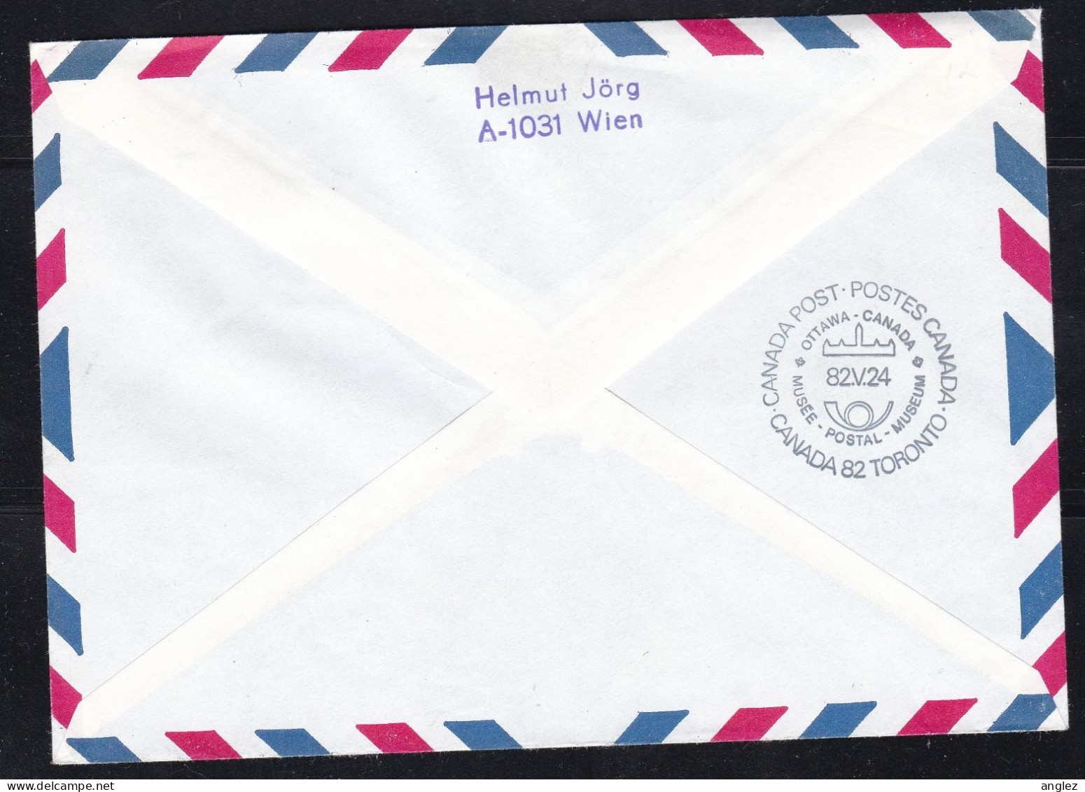 United Nations Vienna Office - 1982 Grussflug To Canada 82 Registered Airmail Cover - Covers & Documents