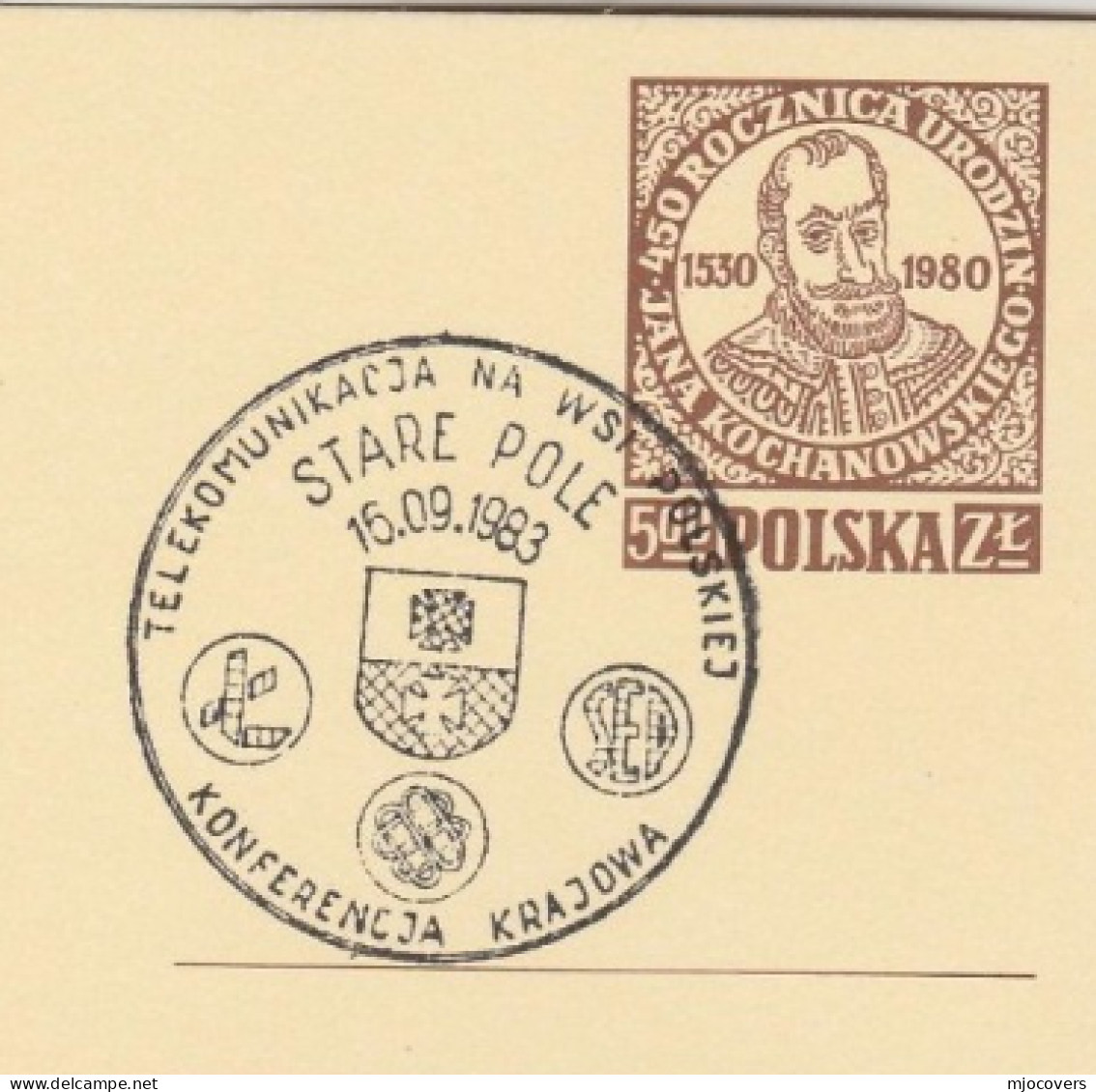 1983 TELECOM In COUNTRYSIDE CONFERENCE Poland EVENT Cover POSTAL STATIONERY Card - Telecom
