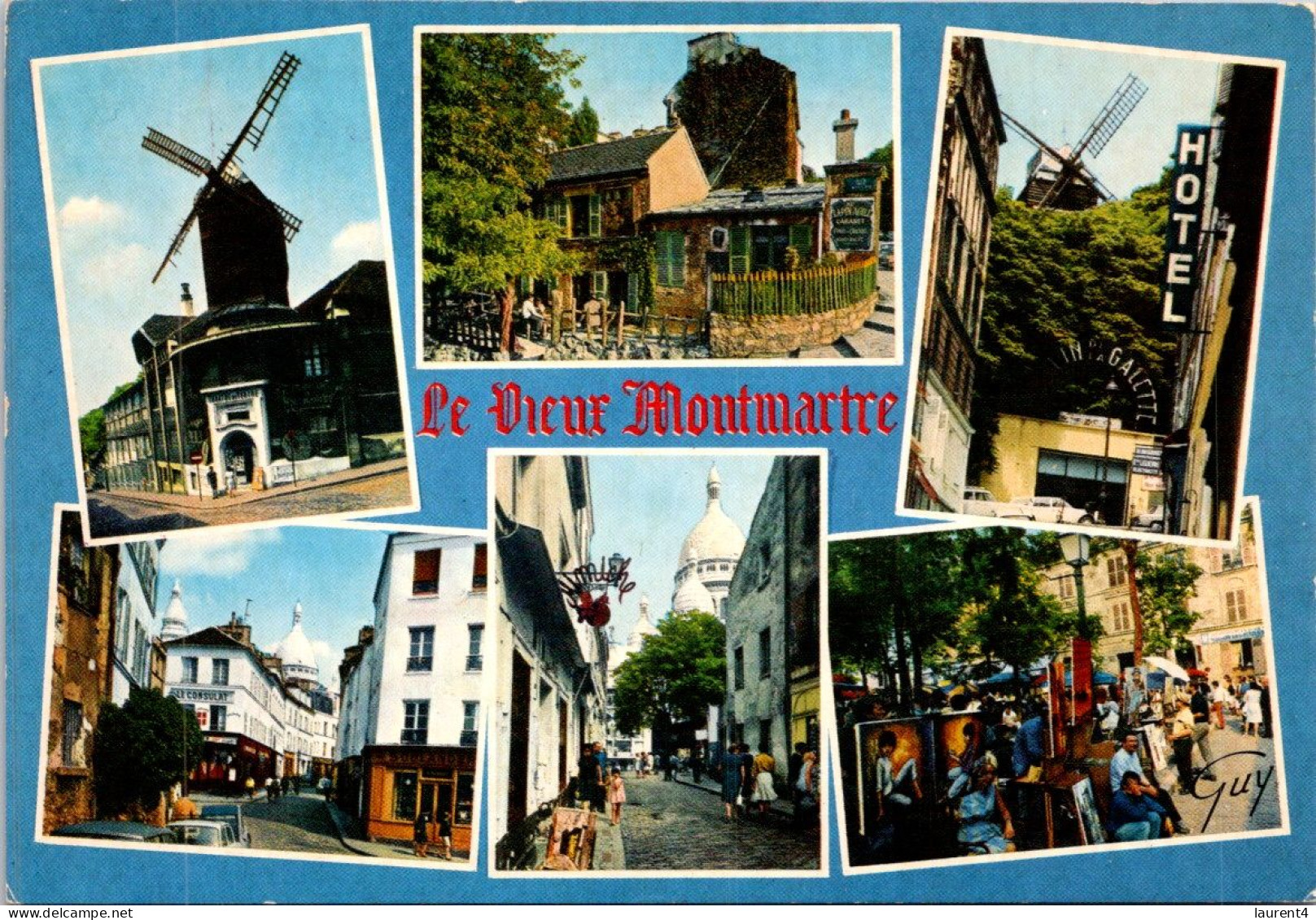 10-4-2024 (1 Z 33) France - Paris Montmartre (et Moulin à Vent) - Moulins à Vent