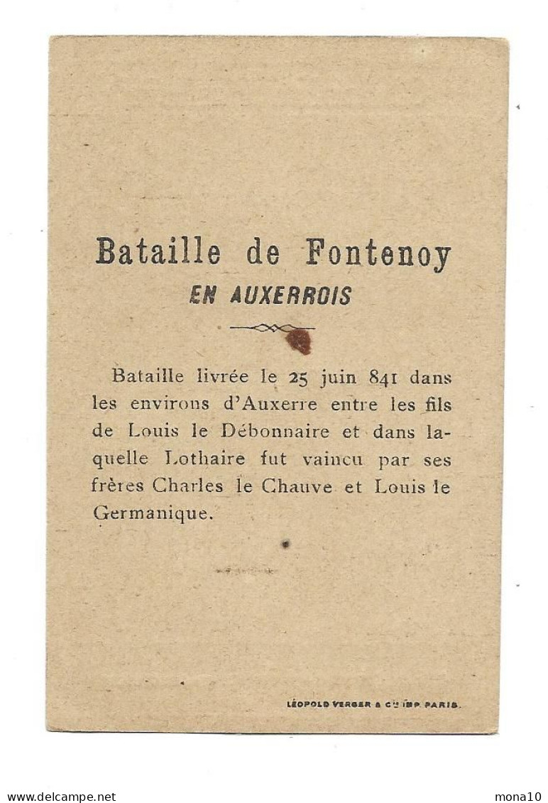 Chromo Poulain; Bataille De Fontenoy, En Auxerrois - Poulain