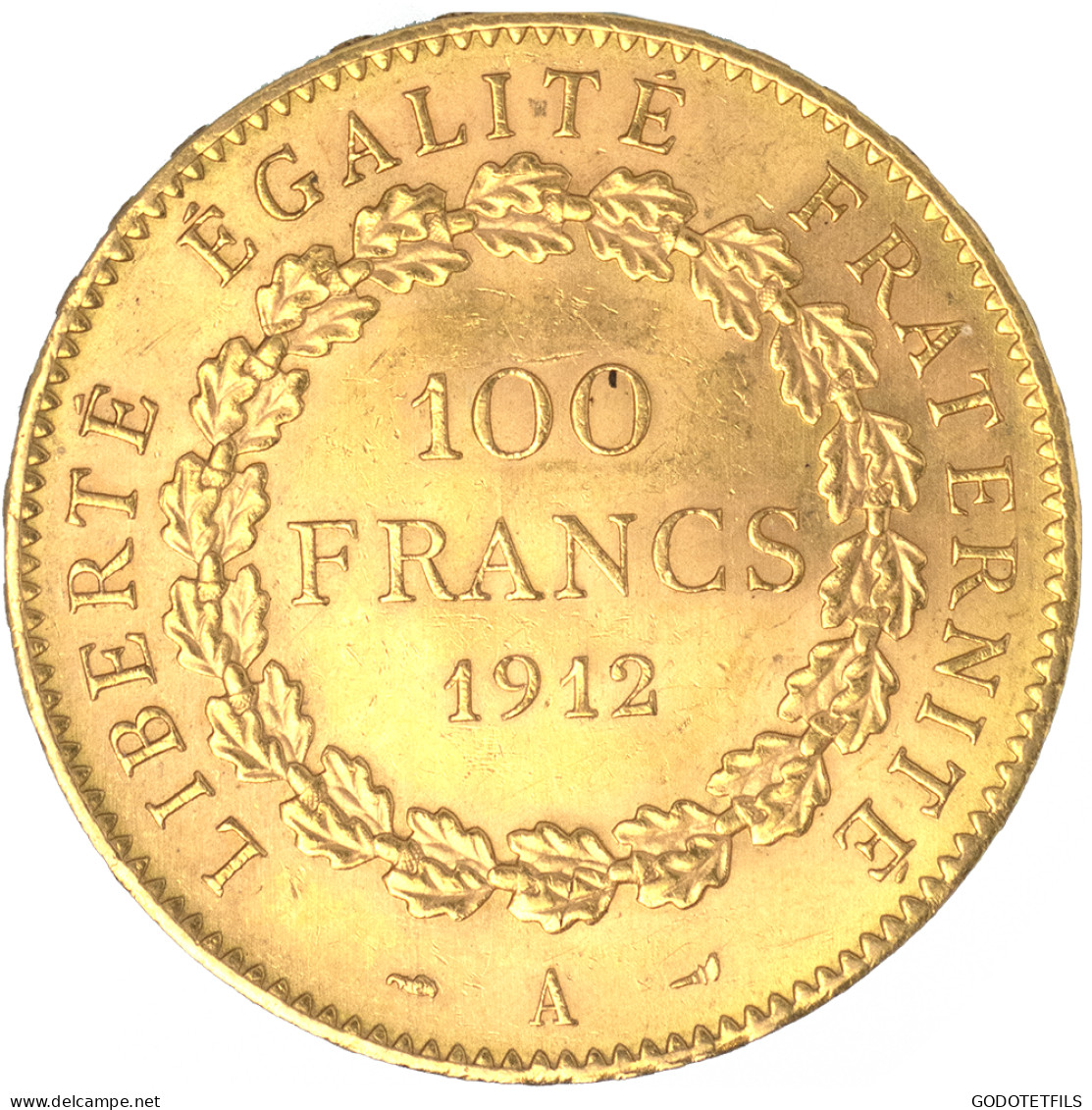 III ème République-100 Francs Génie 1912 Paris - 100 Francs (gold)