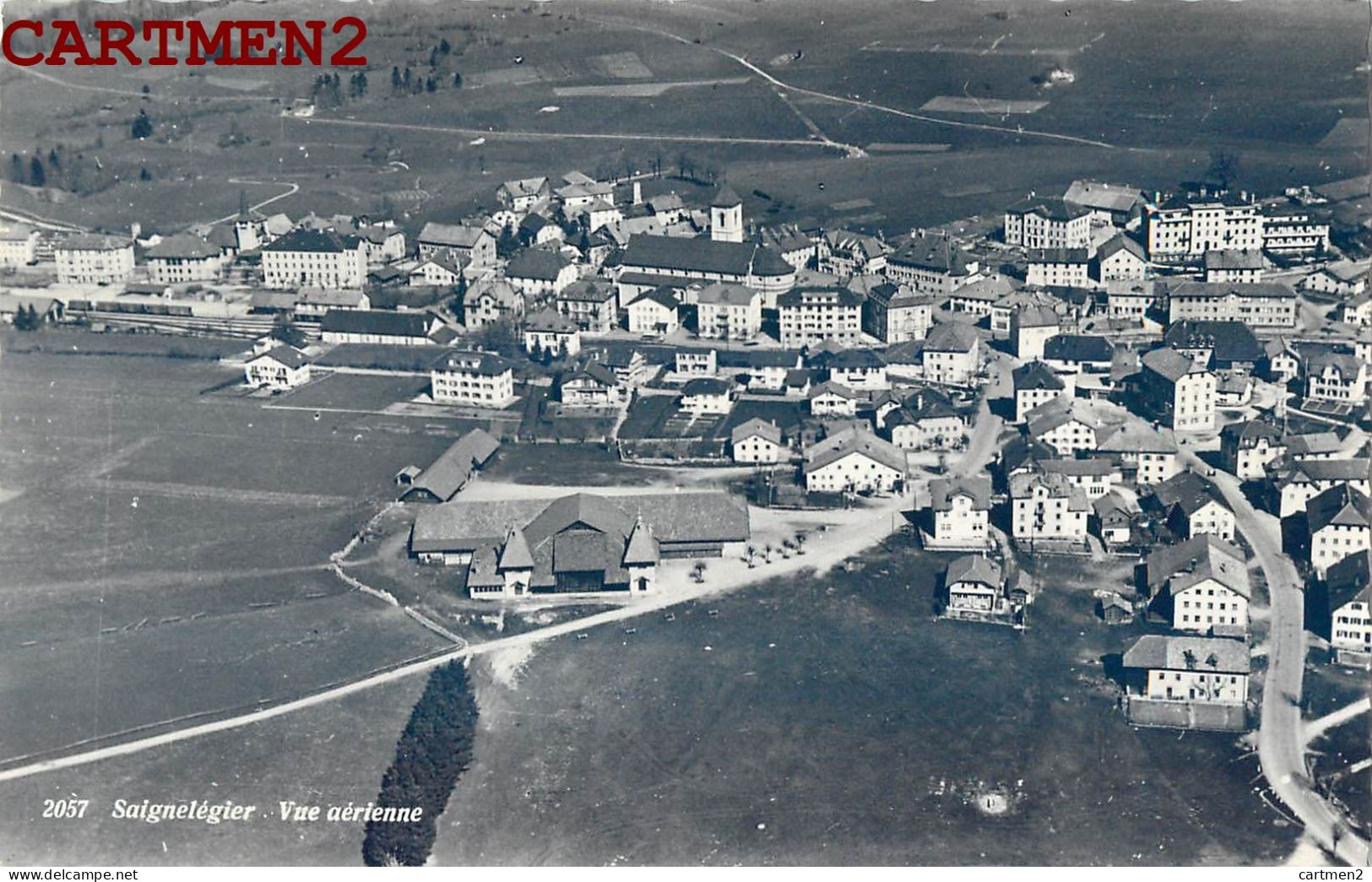 SAIGNELEGIER VUE AERIENNE CANTON DU JURA SUISSE - Saignelégier