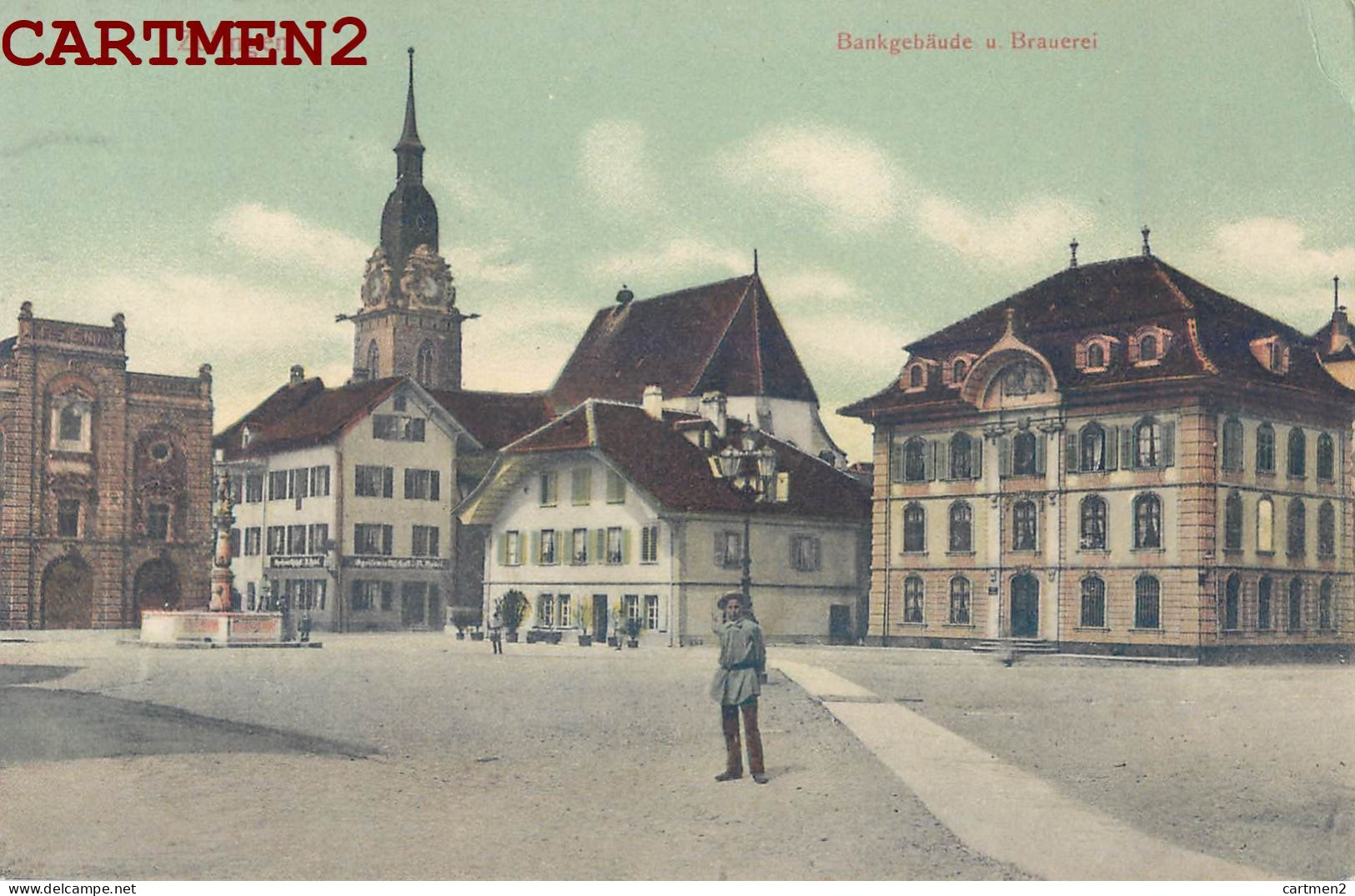 ZOFINGUE ZOFINGEN BANKGEBAUDE U. BRAUEREI CANTON ARGOVIE SUISSE - Zofingue