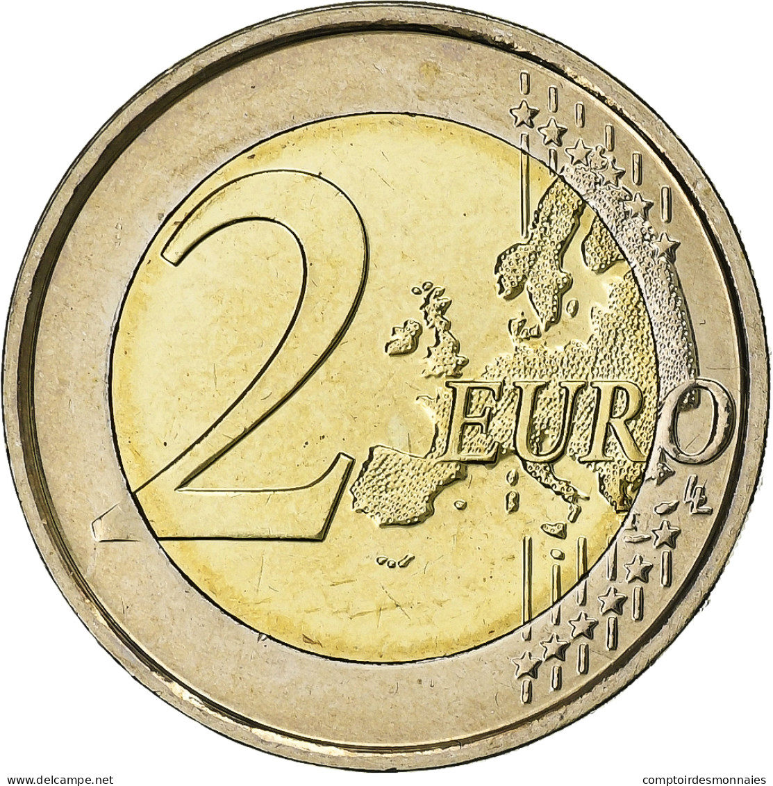 Belgique, 2 Euro, Drapeau Européen, 2015, Bruxelles, SPL+, Bimétallique - België