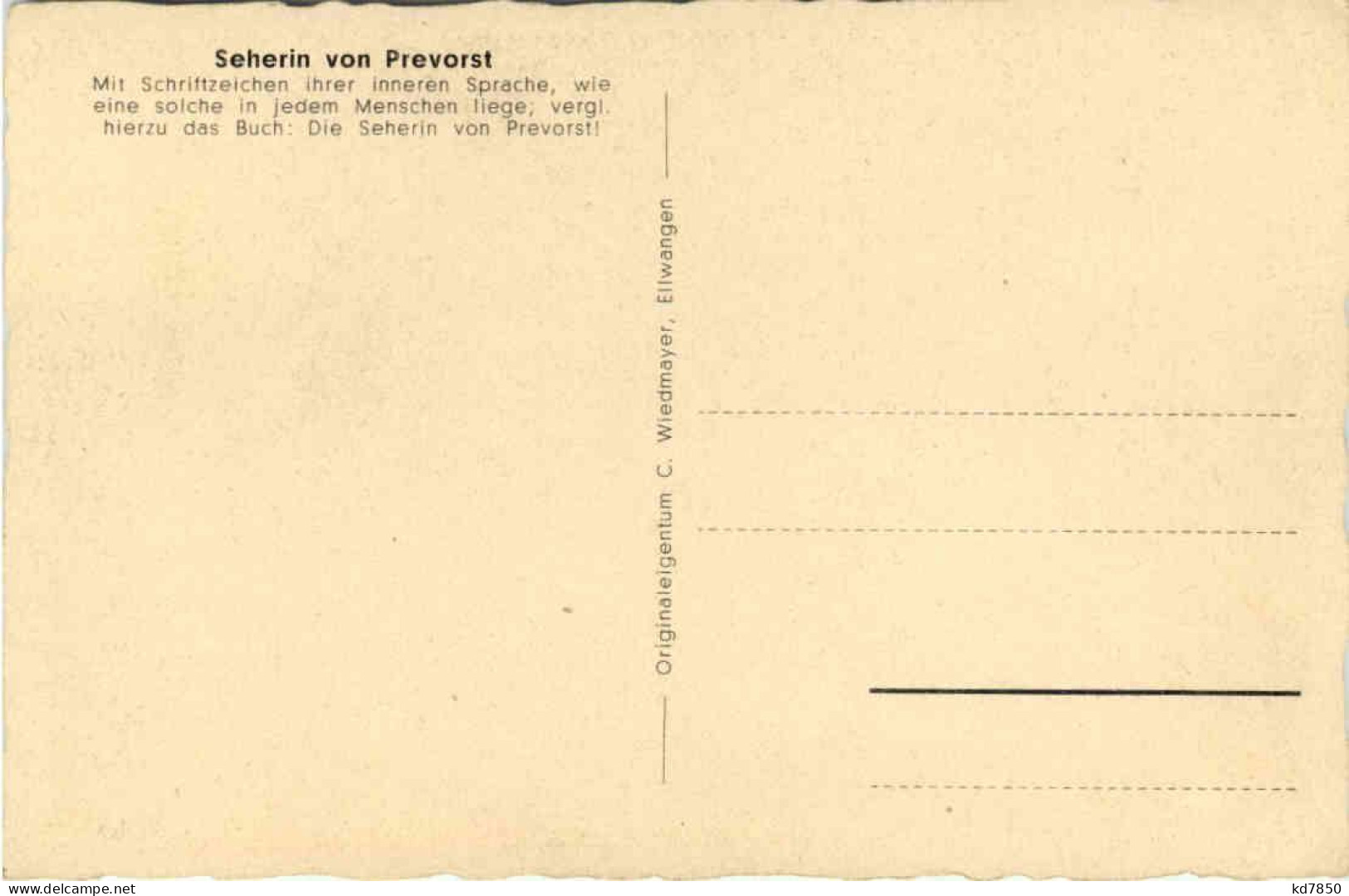Seherin Von Prevorst - Friederike Hauffe - Ludwigsburg