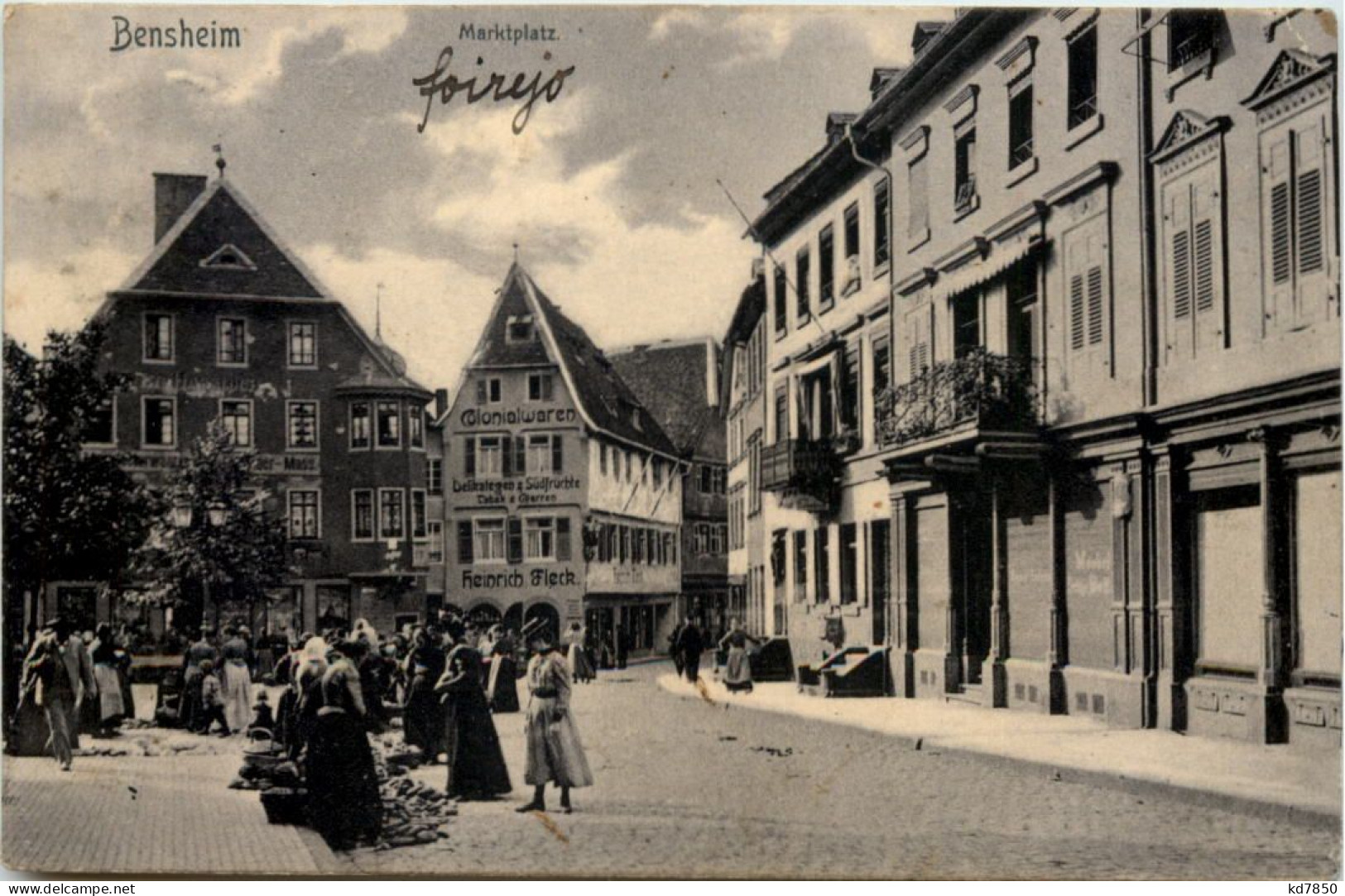 Bensheim - Marktplatz - Esperanto - Bensheim