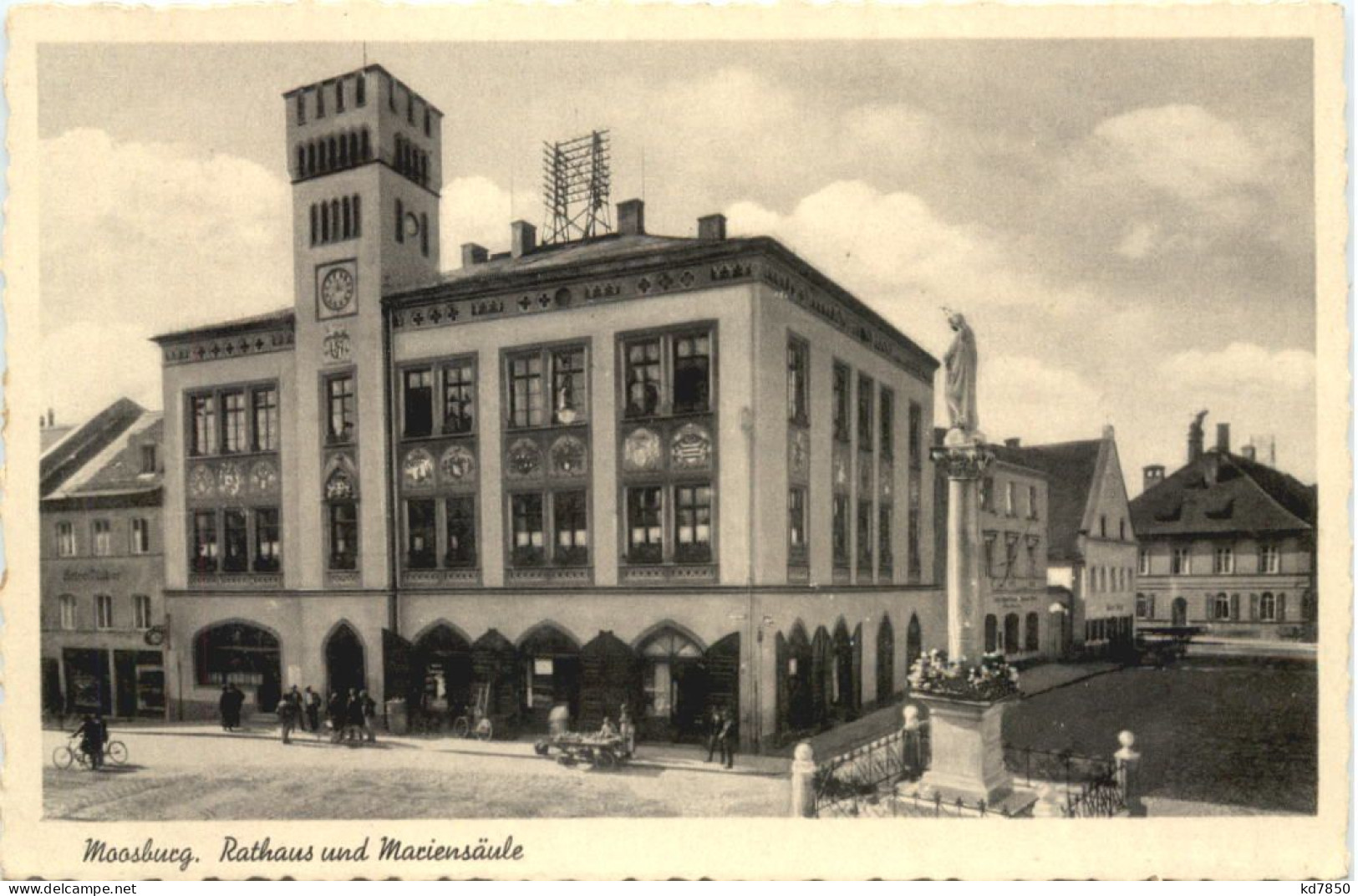 Moosburg An Der Isar - Rathaus Und Mariensäule - Freising