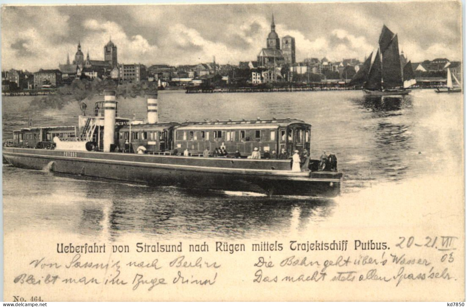 Überfahrt Von Stralsund Nach Rüben Mittels Trajektschiff Putbus - Stralsund