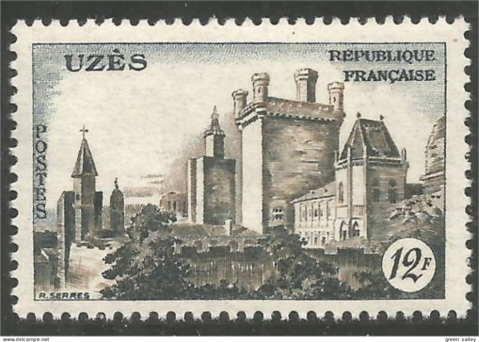 340 France Yv 1099 Uzès Chateau Castle Schloss Castello Castillo MNH ** Neuf SC (1099-1b) - Schlösser U. Burgen