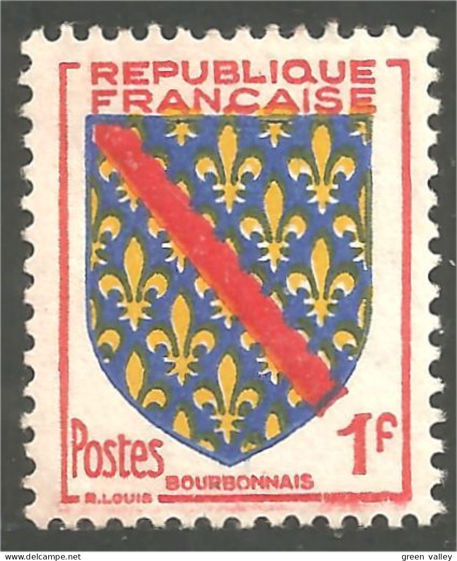 340 France Yv 1002 Armoiries 1954 Coat Arms Bourbonnais MNH ** Neuf SC (1002-1b) - Postzegels