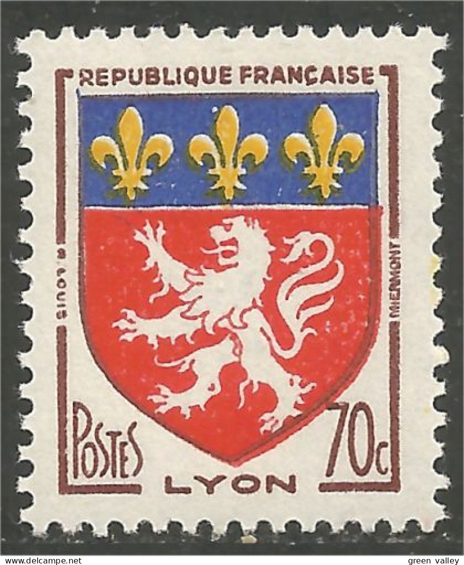 341 France Yv 1181 Lyon Armoiries Coat Of Arms Wappen Stemma Lion Leone MNH ** Neuf SC (1181-1b) - Sellos
