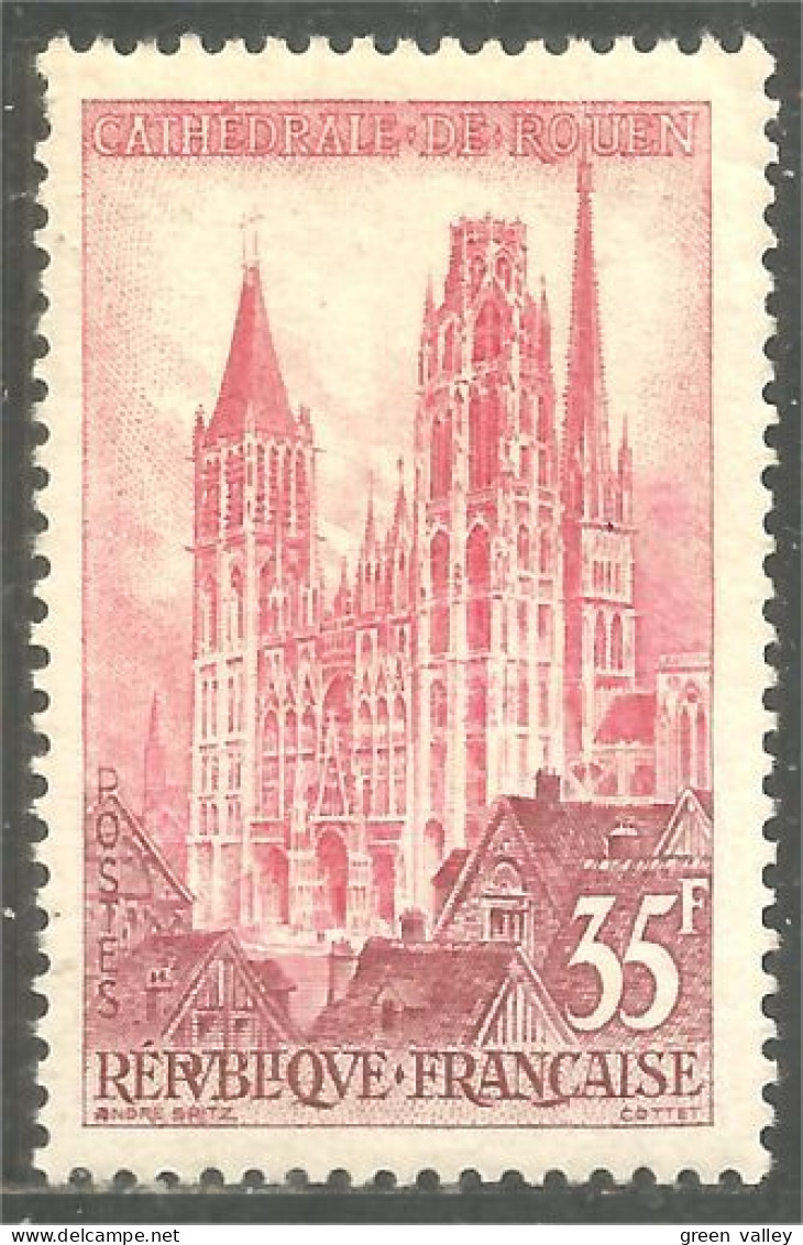 341 France Yv 1129 Cathédrale Rouen Cathedral MNH ** Neuf SC (1129-1d) - Christianisme