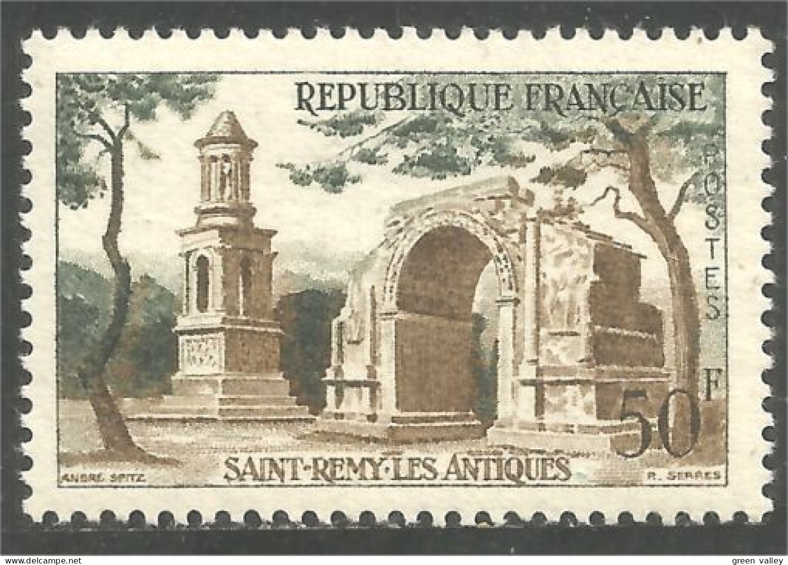 341 France Yv 1130 St Rémy Les Antiques Arc Triomphe Triumph Arch MNH ** Neuf SC (1130-1b) - Monumentos