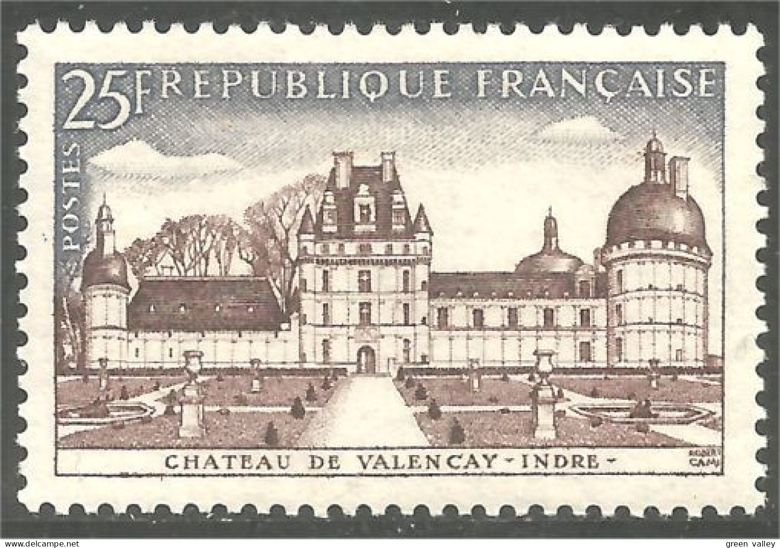 341 France Yv 1128 Chateau Valencay Castle MNH ** Neuf SC (1128-1c) - Châteaux