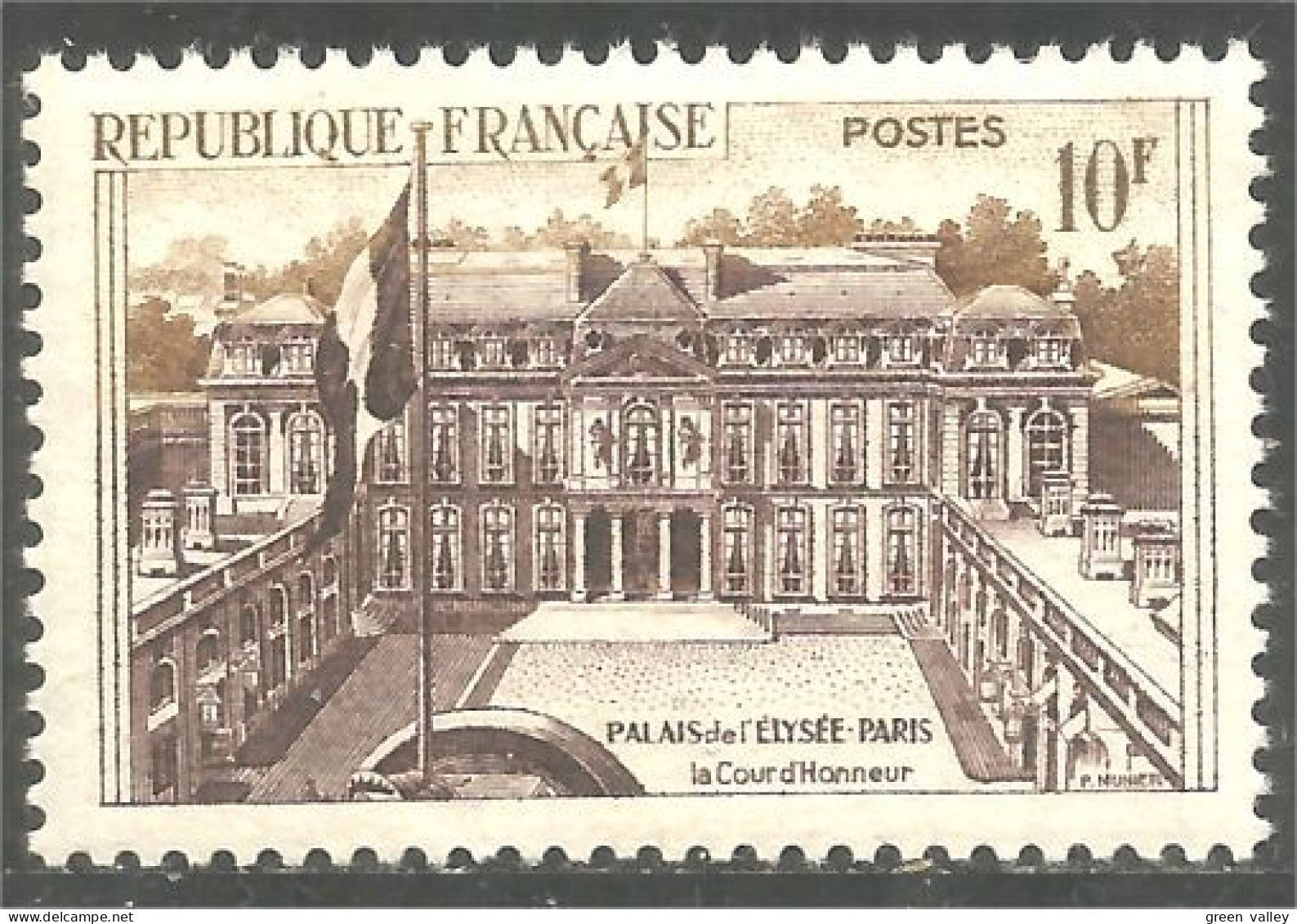 341 France Yv 1126 Palais Elysée Palace Chateau Castle MNH ** Neuf SC (1126-1c) - Schlösser U. Burgen