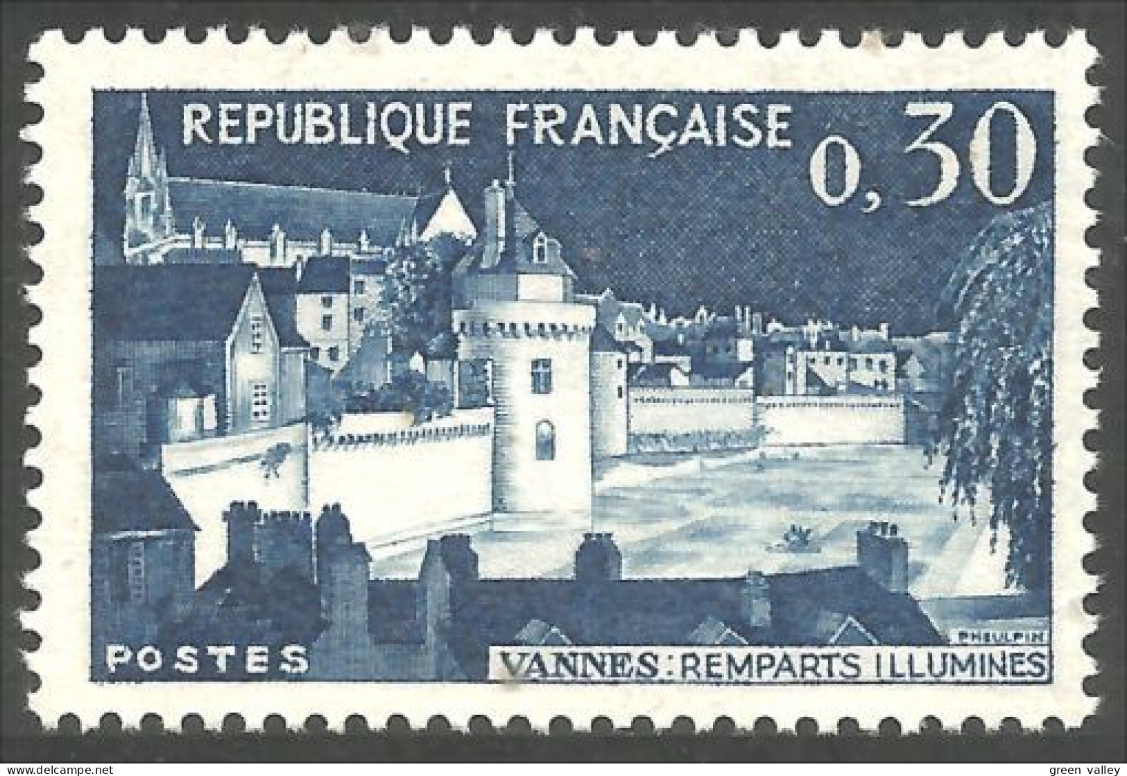 343 France Yv 1333 Vannes MNH ** Neuf SC (1333-1b) - Monumenti