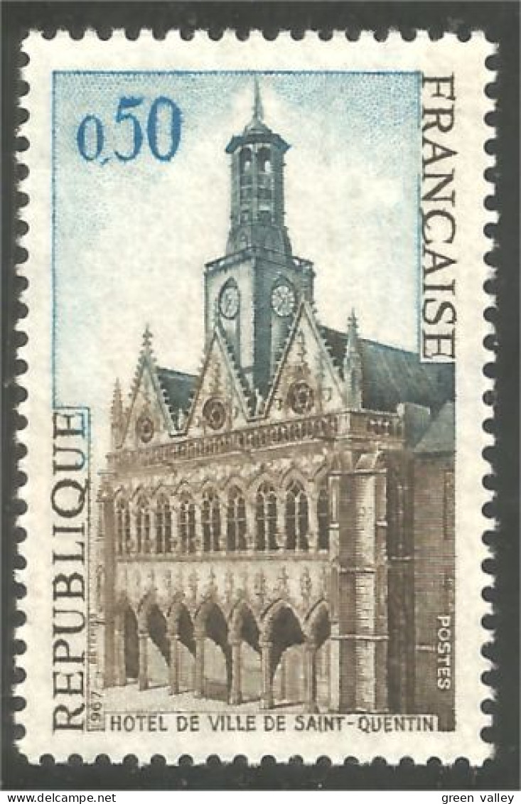 344 France Yv 1499 Hotel Ville Saint Quentin MNH ** Neuf SC (1499-1b) - Sonstige & Ohne Zuordnung