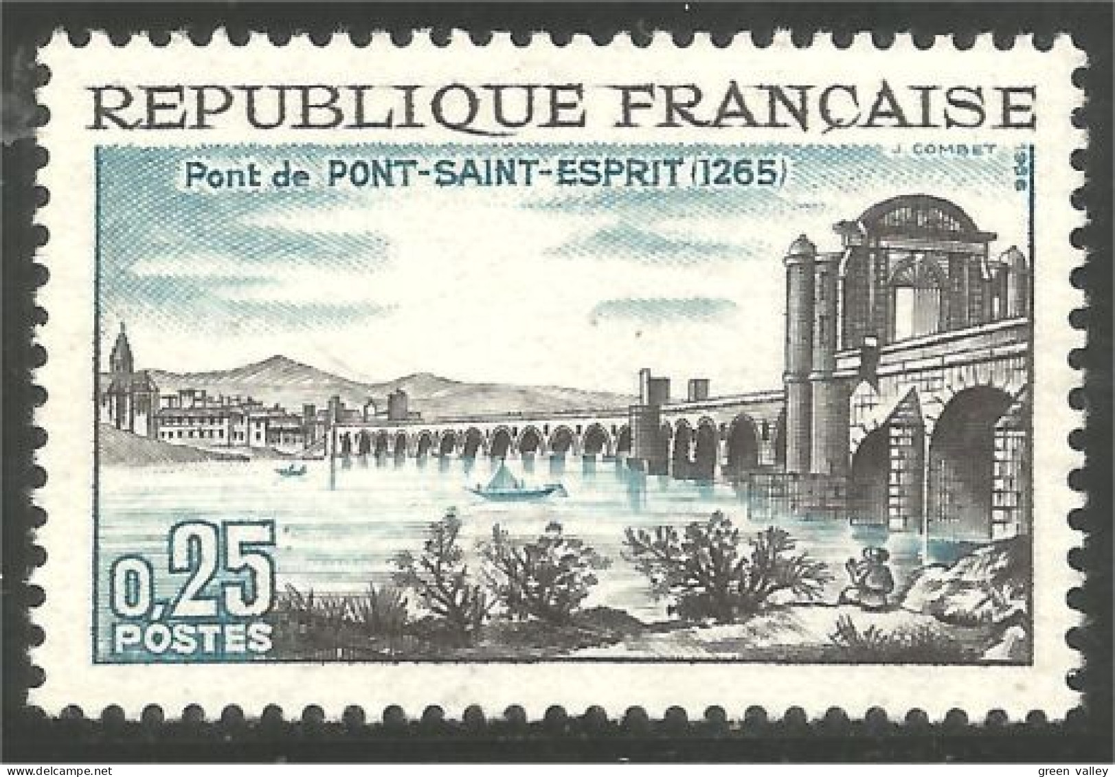 344 France Yv 1481 Pont Saint Esprit Bridge Brucke Ponte MNH ** Neuf SC (1481-1b) - Ponti