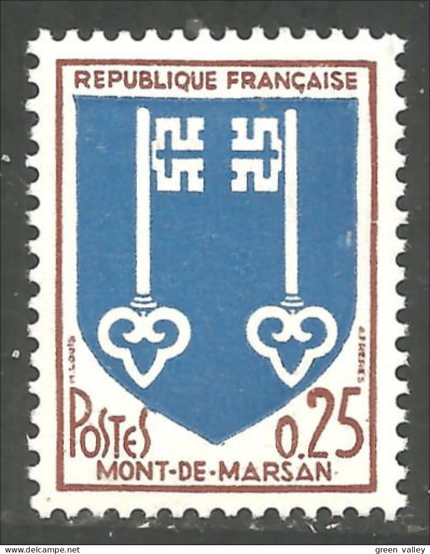 344 France Yv 1469 Armoiries Mont De Marsan Coat Of Arms Clés Keys MNH ** Neuf SC (1469-1b) - Stamps