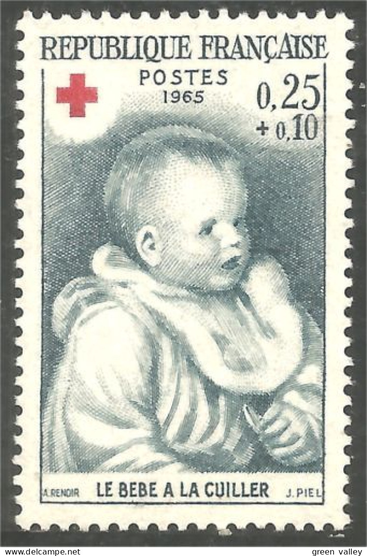 344 France Yv 1466 Croix-Rouge Red Cross Tableau Enfant Chilld Painting MNH ** Neuf SC (1466-1b) - Red Cross