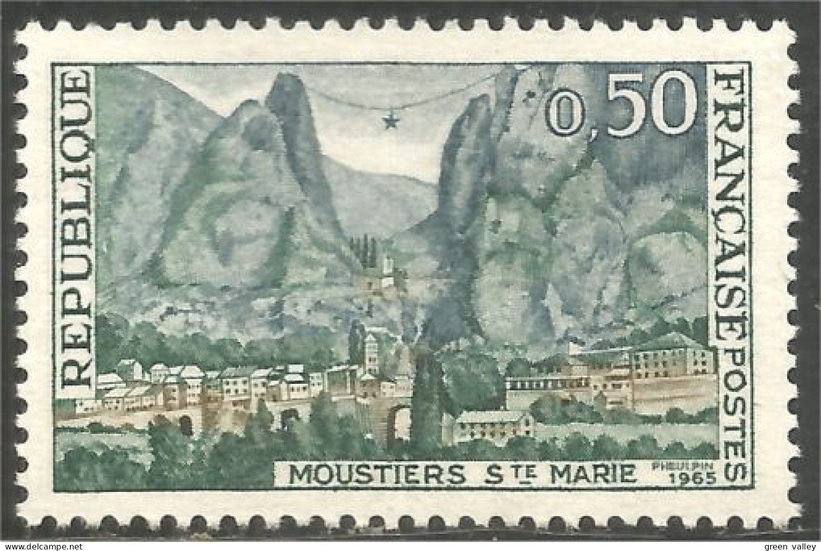 344 France Yv 1436 Moustiers Sainte Marie MNH ** Neuf SC (1436-1b) - Sonstige & Ohne Zuordnung