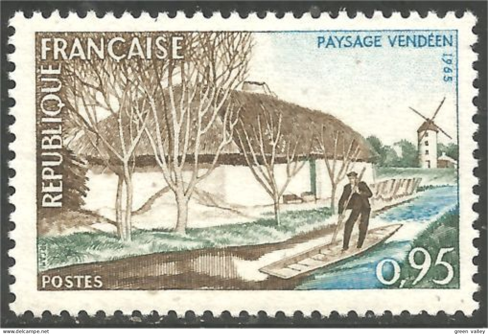 344 France Yv 1439 Vendée Barque Bateau Barca Boat Boot MNH ** Neuf SC (1439-1b) - Otros & Sin Clasificación