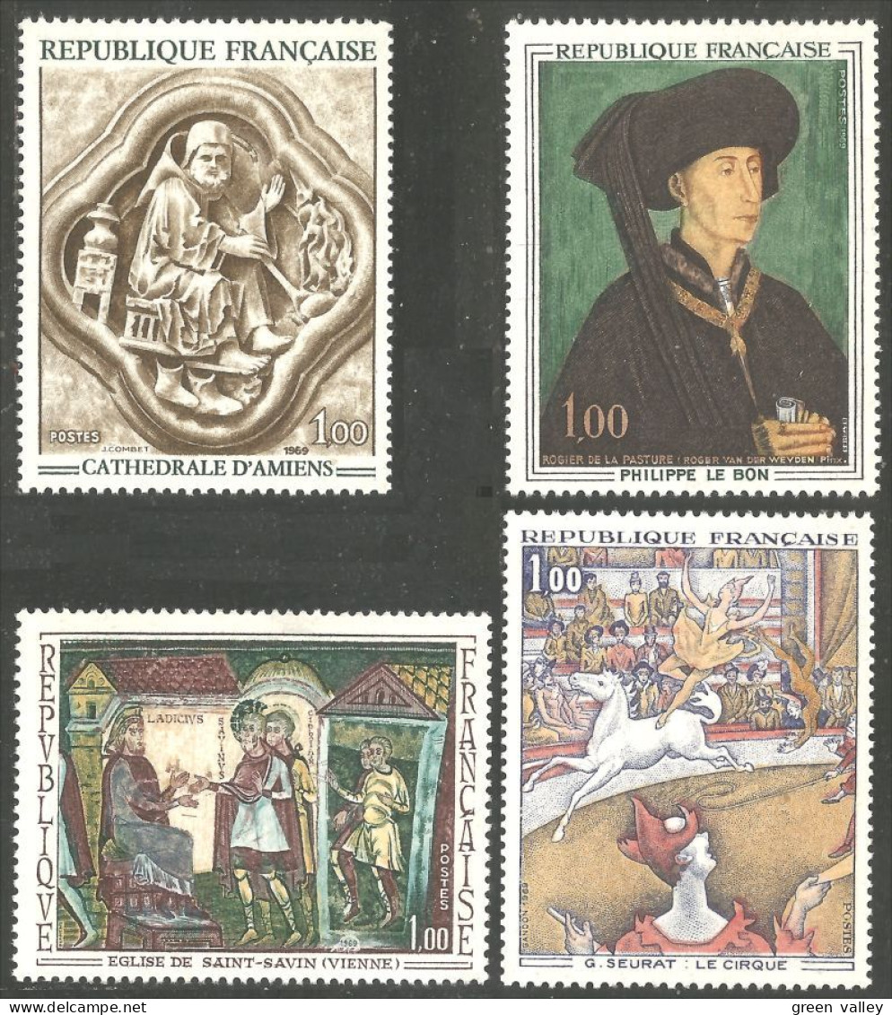 345 France Yv 1586-1588A Oeuvres D'Art Works Kunstwerke MNH ** Neuf SC (1586-1588A-1c) - Andere & Zonder Classificatie