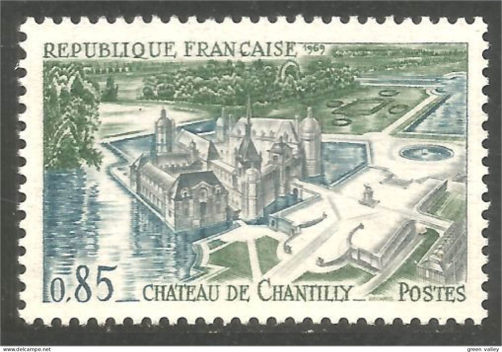 345 France Yv 1584 Tourisme Chateau Chantilly Castle Castello Schloss MNH ** Neuf SC (1584-1d) - Andere & Zonder Classificatie