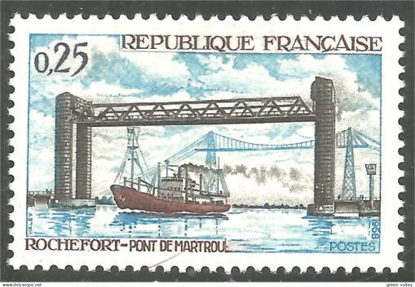 345 France Yv 1564 Rochefort Charente Pont Martrou Bridge Brucke Ponte MNH ** Neuf SC (1564-1b) - Puentes