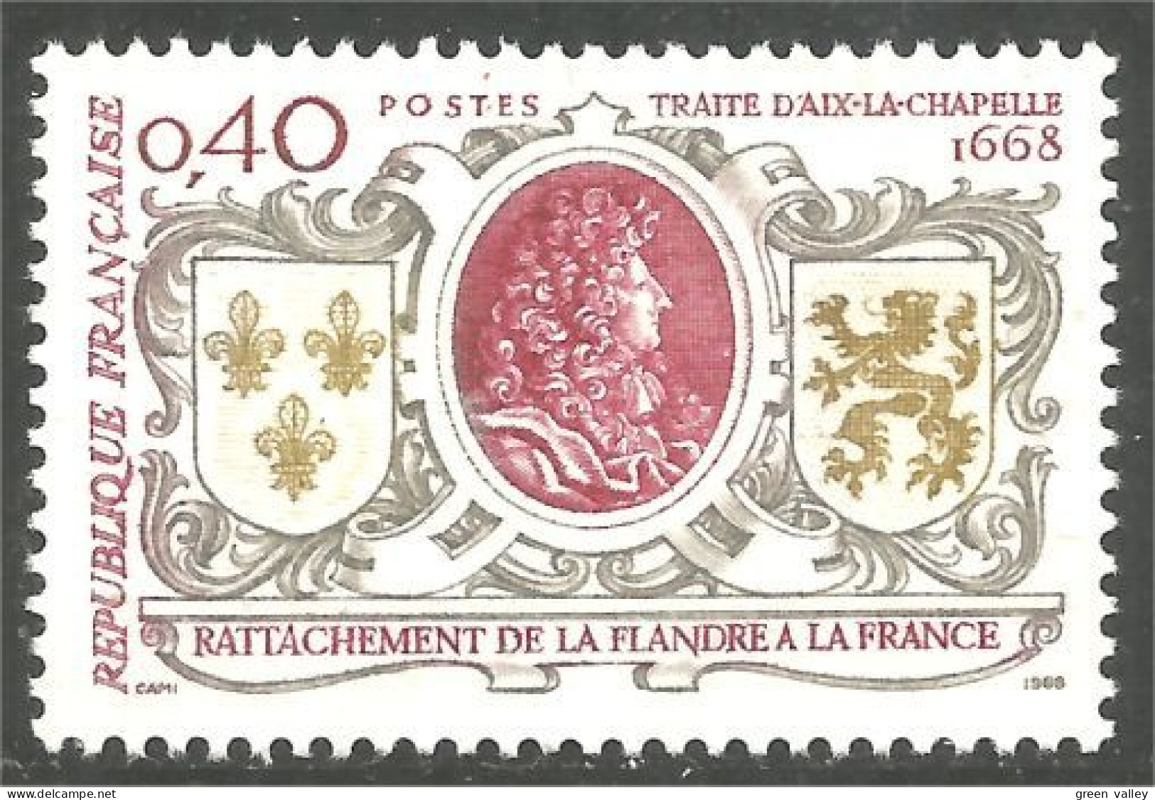 345 France Yv 1563 Rattachement Flandre Flanders MNH ** Neuf SC (1563-1c) - Andere & Zonder Classificatie