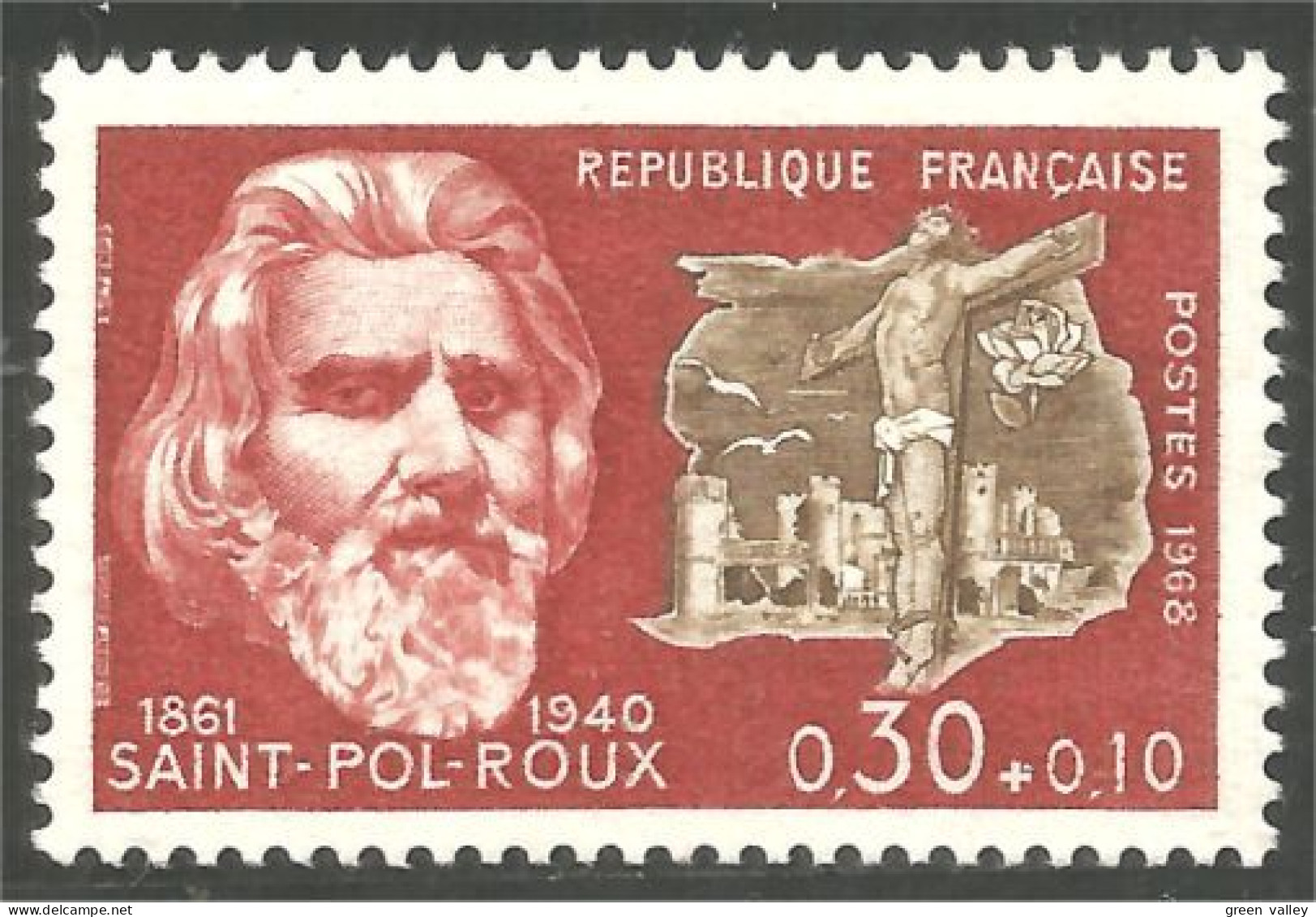 345 France Yv 1552 Saint-Pol Roux Ecrivain Writer Poète Poet MNH ** Neuf SC (1552-1b) - Ecrivains