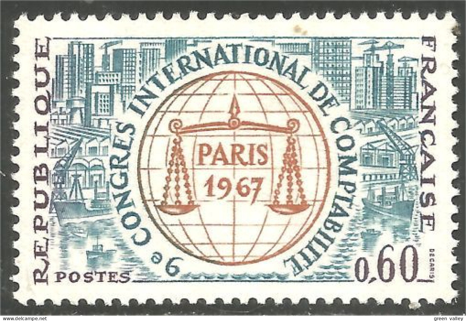 345 France Yv 1529 Comptabilité Accounting MNH ** Neuf SC (1529-1b) - Autres & Non Classés