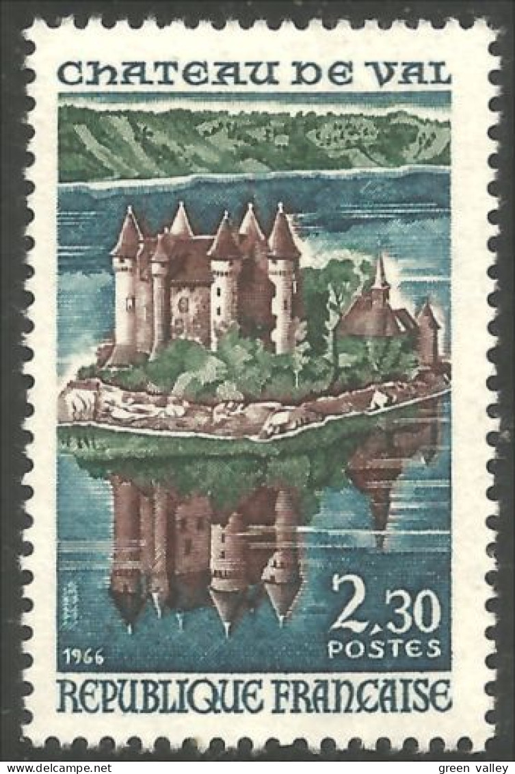345 France Yv 1506 Chateau De Val Castle Castello Schloss MNH ** Neuf SC (1506-1d) - Castillos