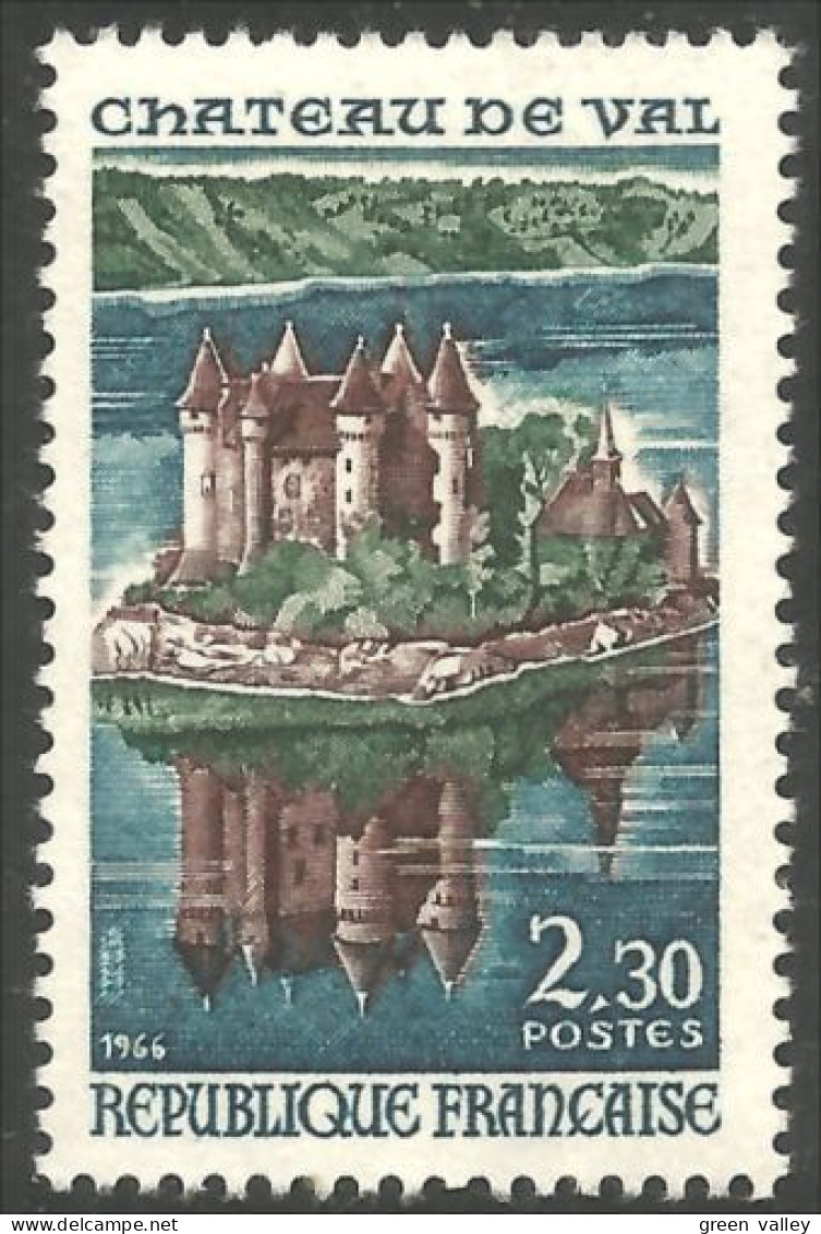 345 France Yv 1506 Chateau De Val Castle Castello Schloss MNH ** Neuf SC (1506-1d) - Castelli