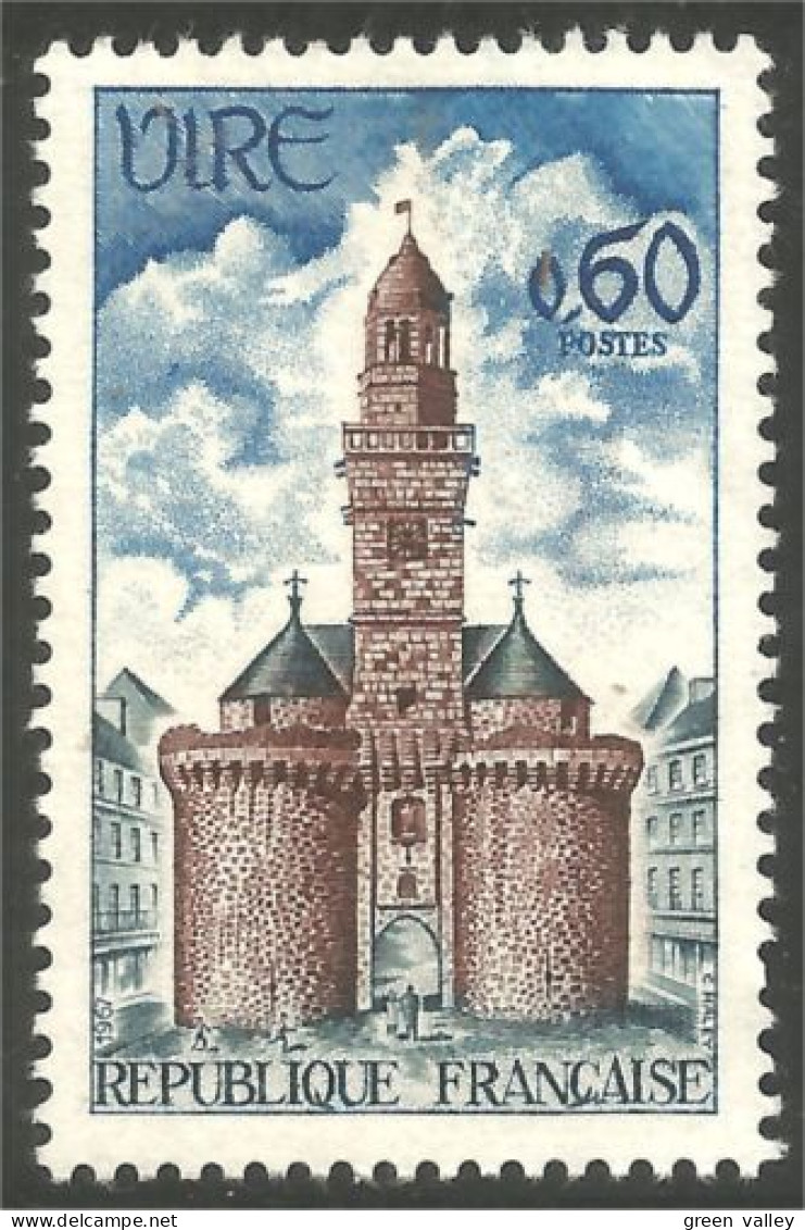 345 France Yv 1500 Vire Porte Horloge MNH ** Neuf SC (1500-1b) - Monumentos