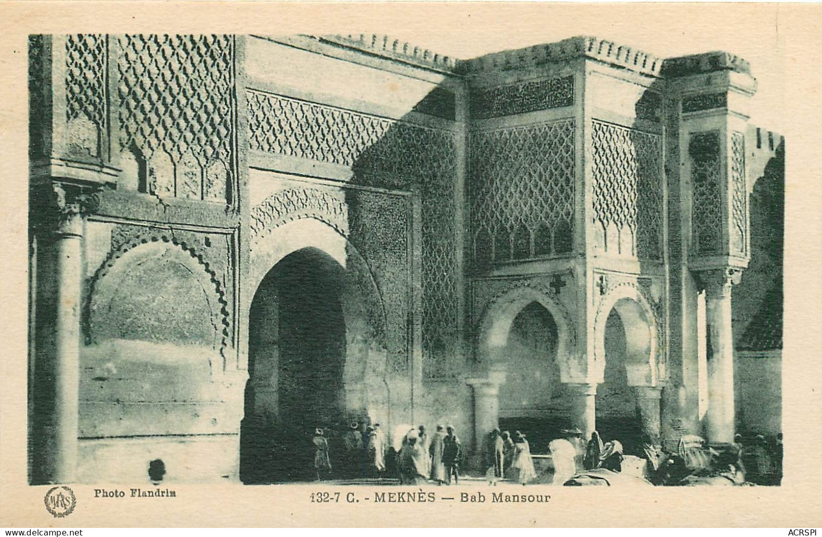 MEKNES   BAB MANSOUR   39  ( Recto Verso) KEVREN619 - Meknes