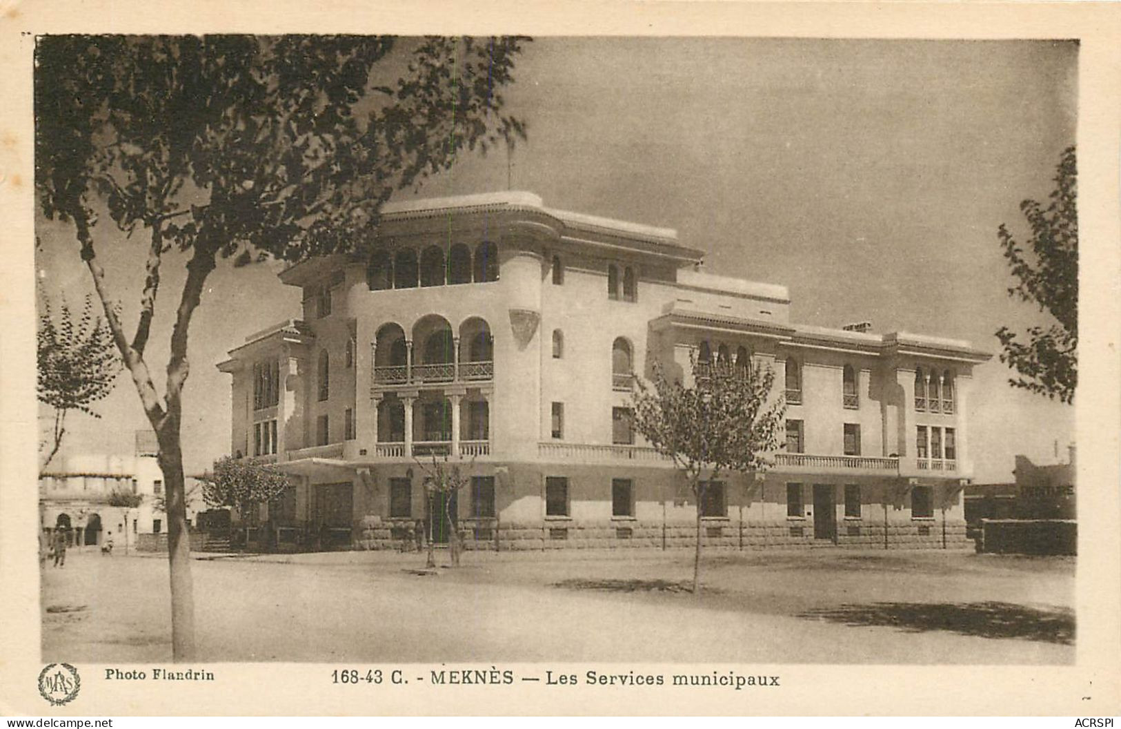 MEKNES   Les Services Municipaux   38  ( Recto Verso) KEVREN619 - Meknes