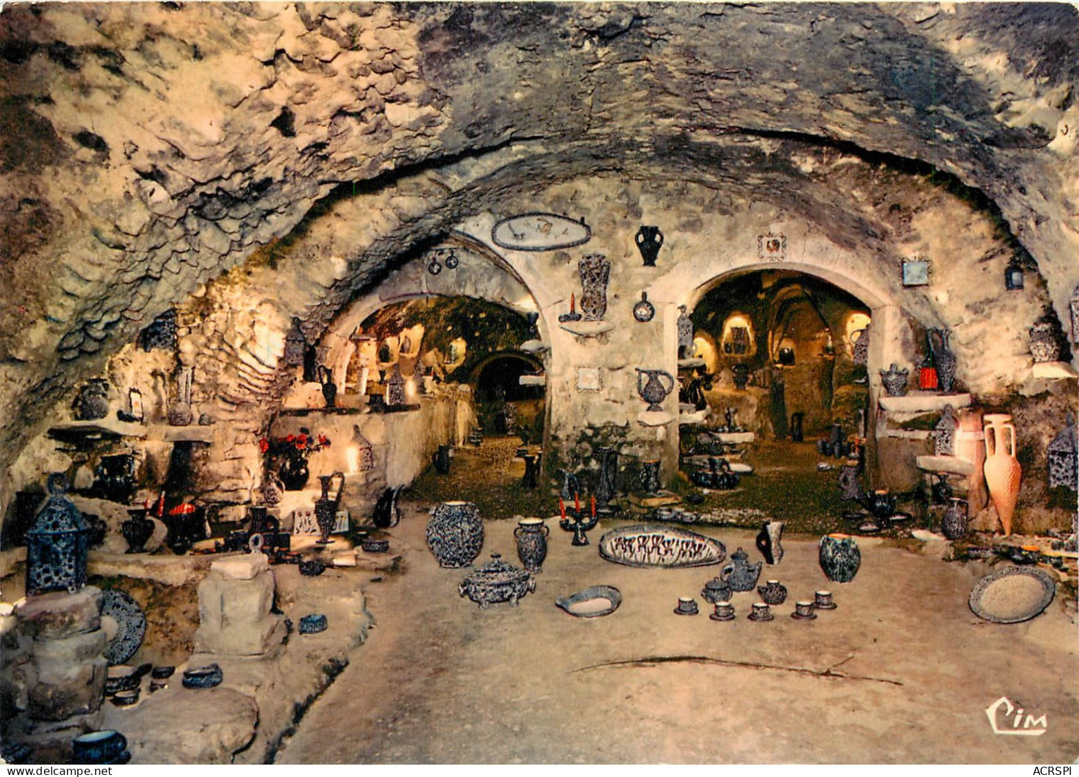 26 Drome   DIEULEFIT   Poterie Des Grottes  18   (scan Recto-verso) KEVREN0624 - Dieulefit